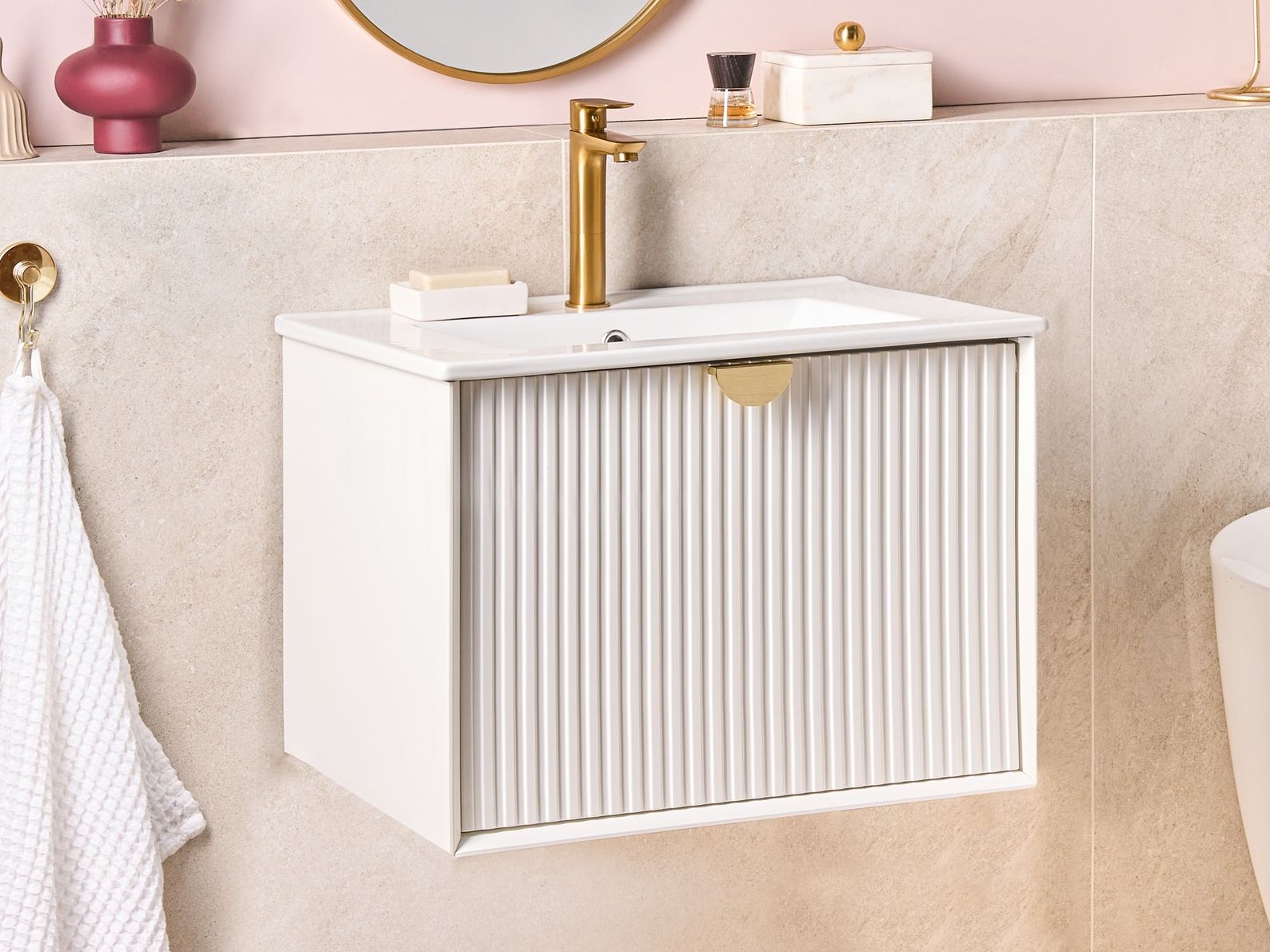 Zidni ormarić za umivaonik Berwyn 2870 (Bijela)