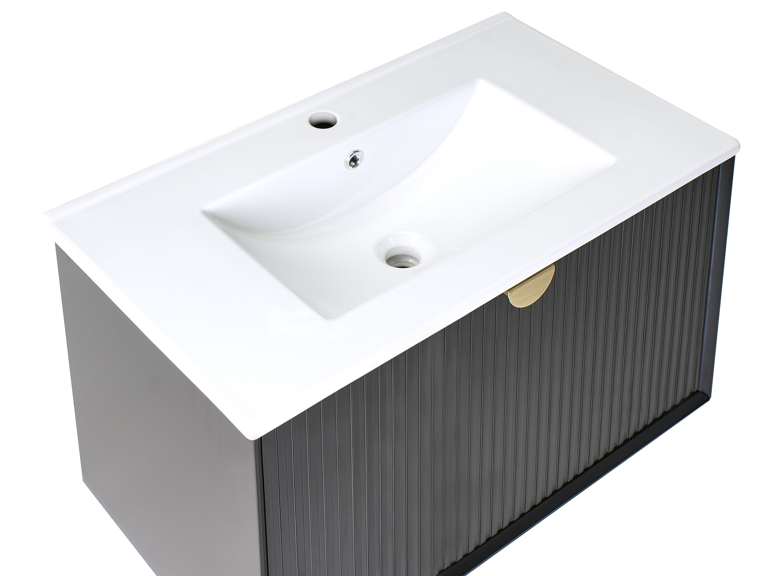 Zidni ormarić za umivaonik Berwyn 2871 (Crna)