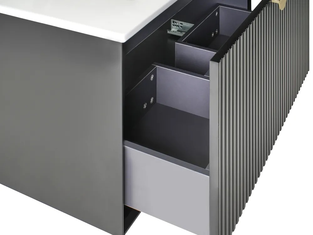 Zidni ormarić za umivaonik Berwyn 2871 (Crna)