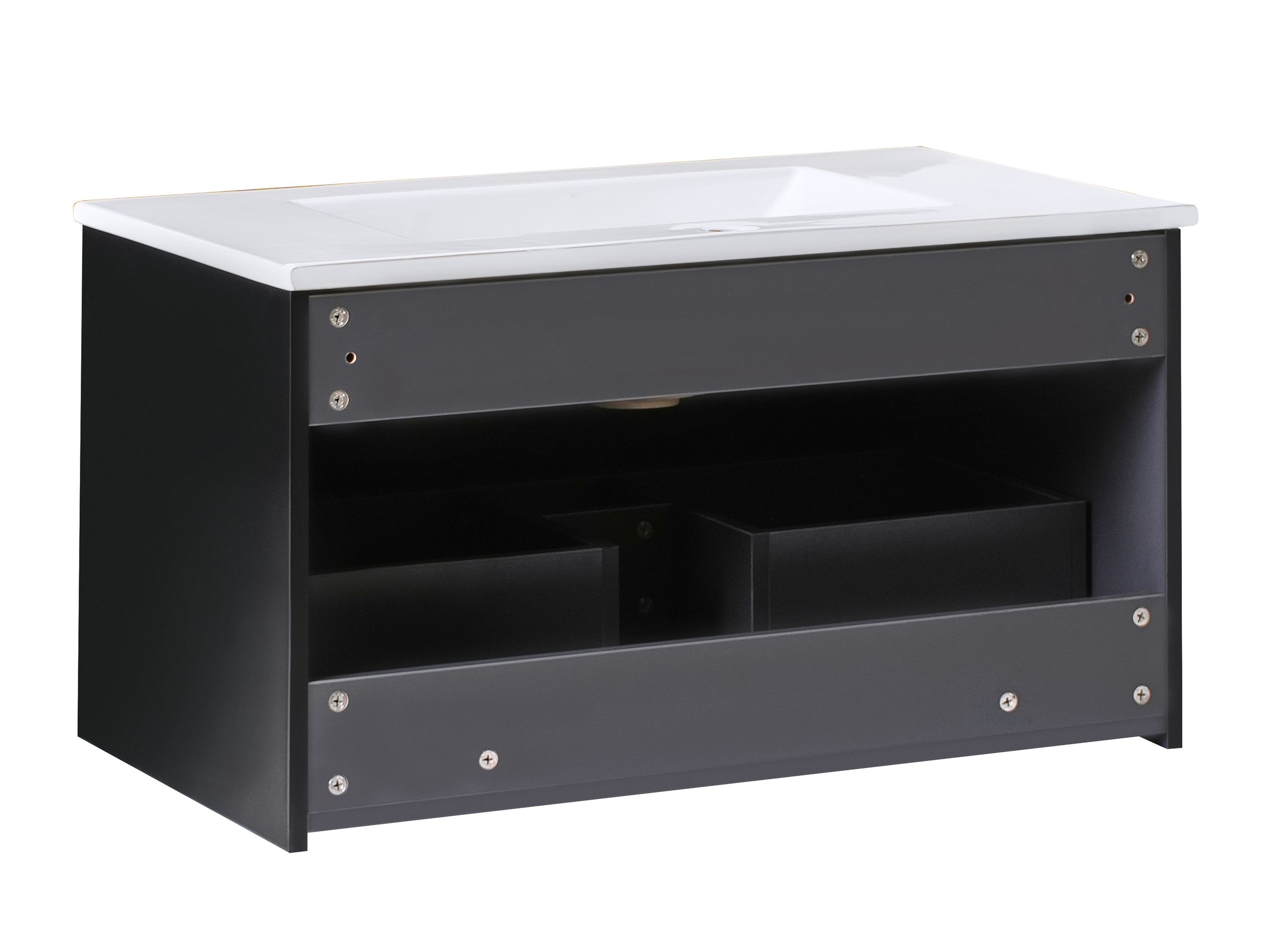 Zidni ormarić za umivaonik Berwyn 2871 (Crna)