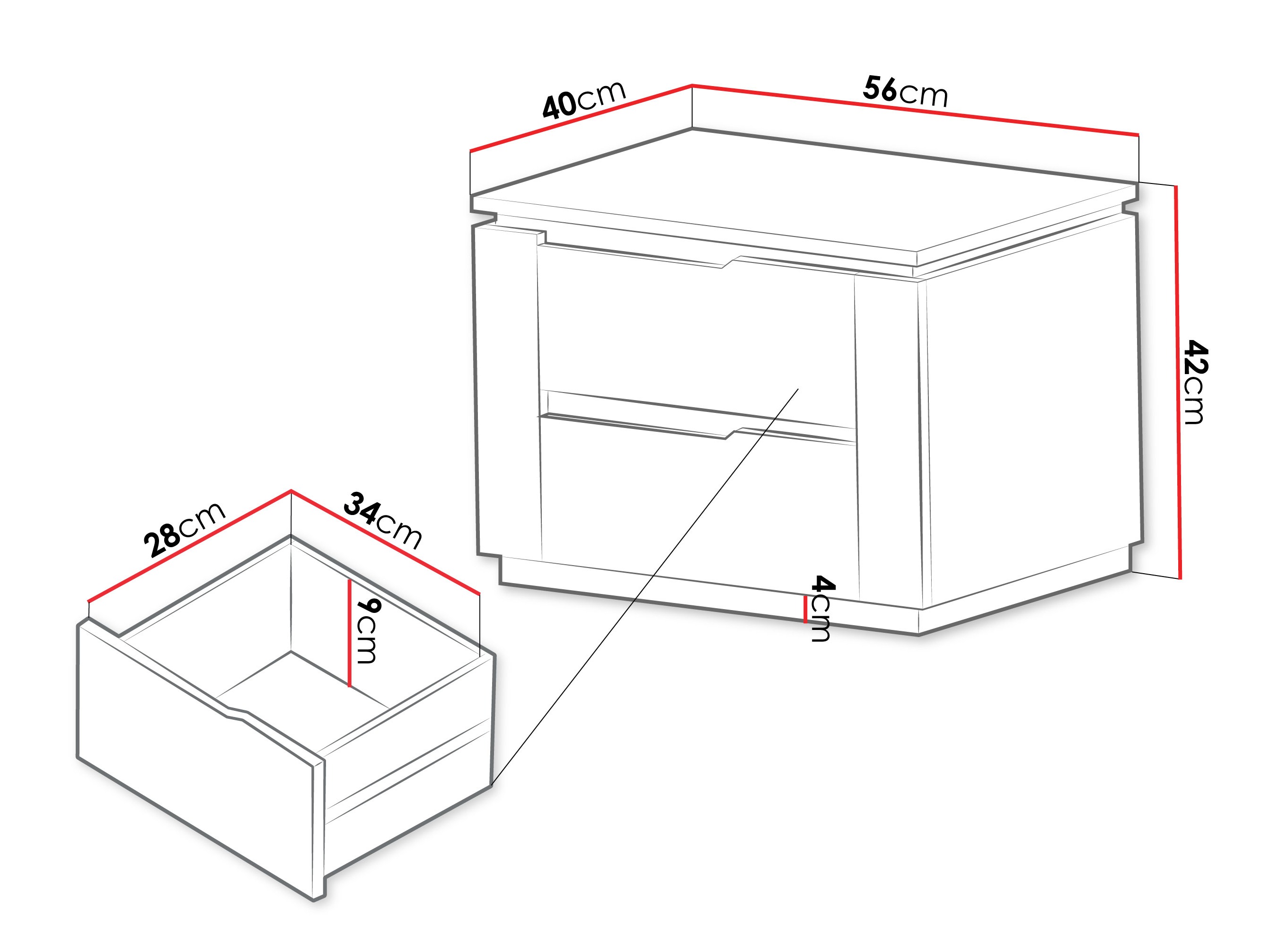 Noćni ormarić Comfivo Elivelo 103