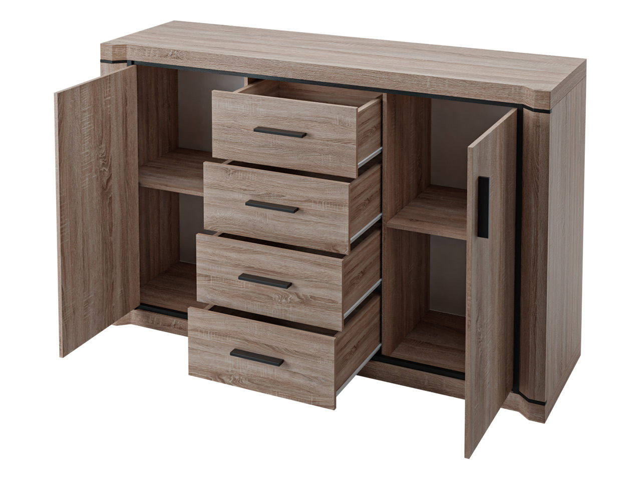 Set za dnevni boravak Lorelie 125 (Sonoma hrast)
