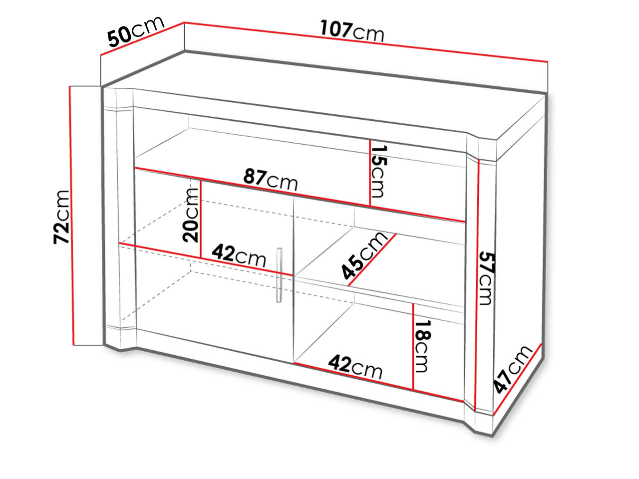 TV stol Lorelie 110 (Tartuf hrast)