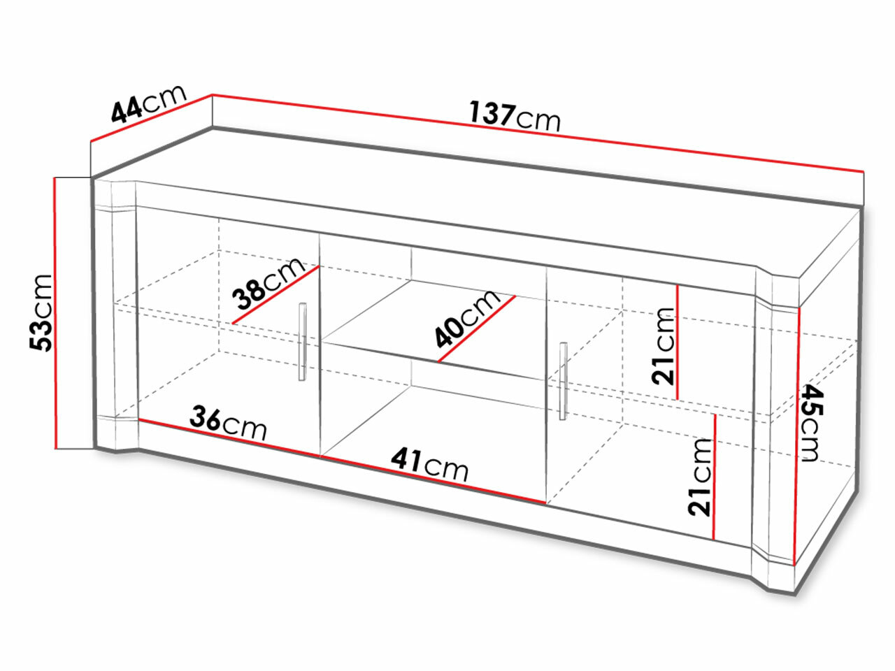 TV stol Lorelie 111 (Tartuf hrast)