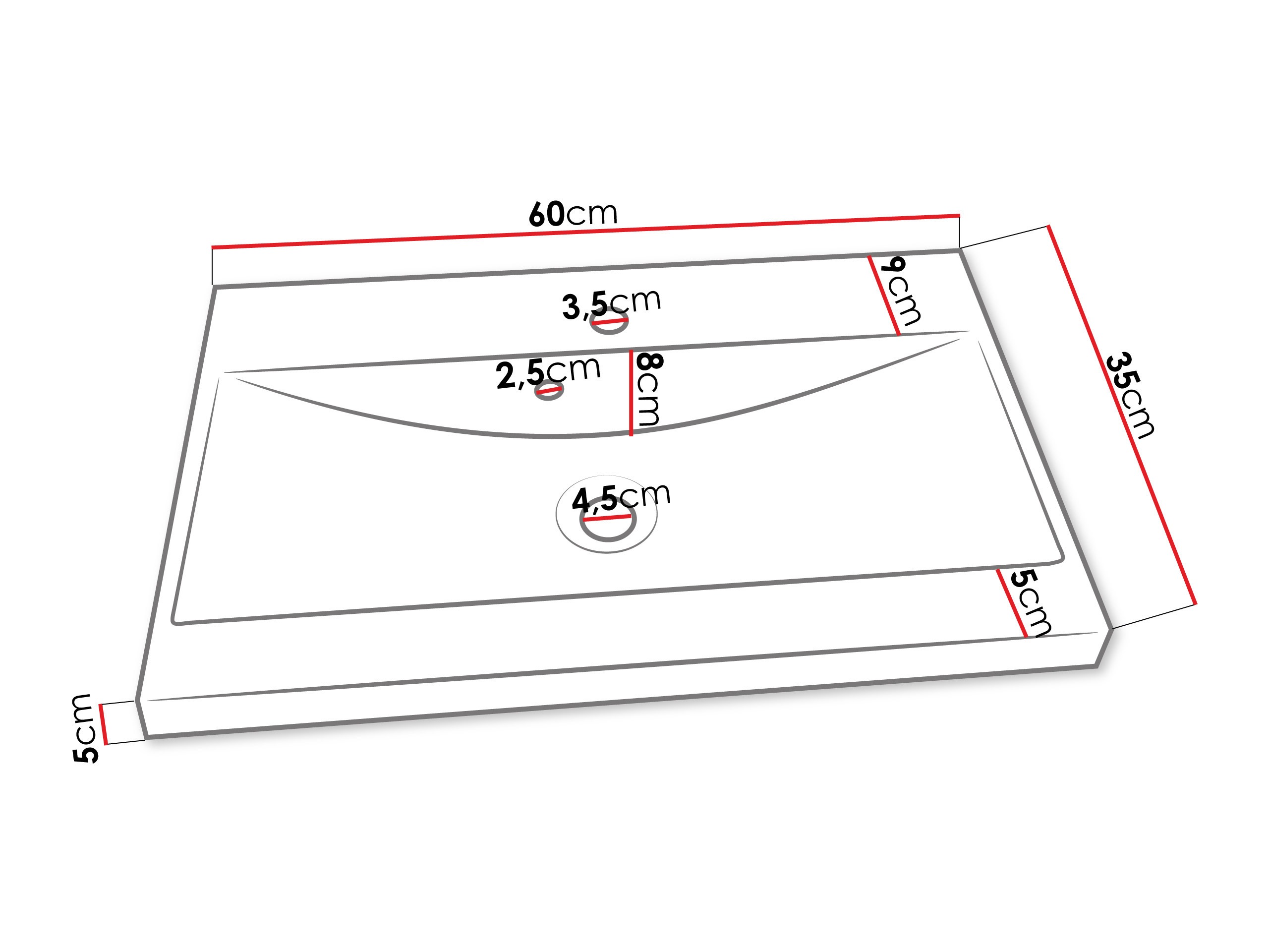 Kupaonski namještaj Sarasota 194 (Bijela + Sjajno bijela)