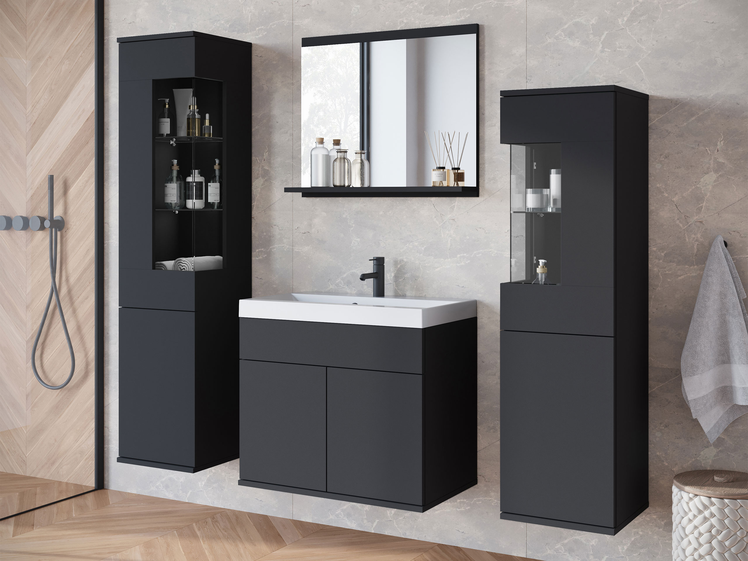 Kupaonski namještaj Sarasota 194 (Grafit)