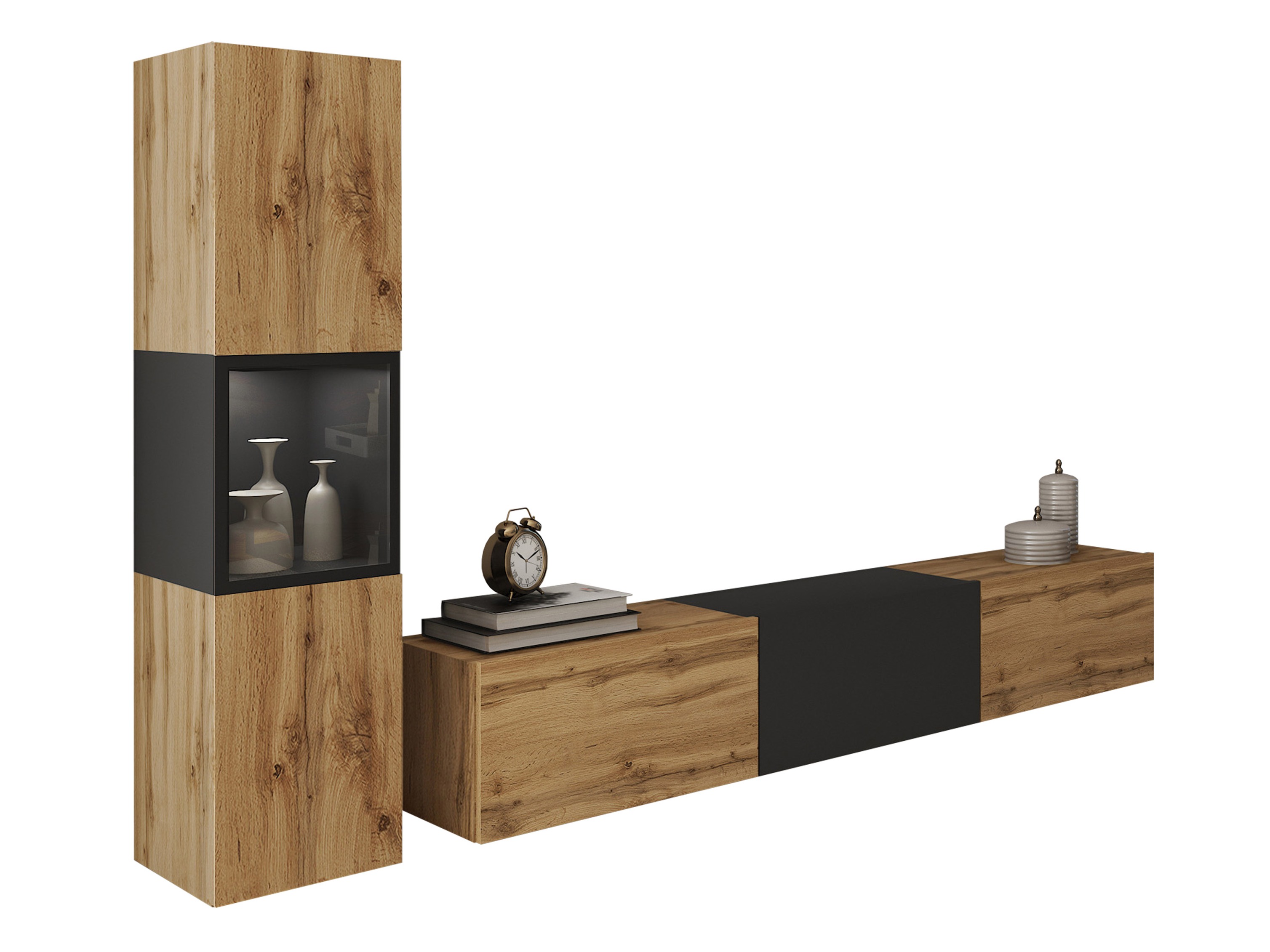 Set za dnevni boravak Sarasota 192 (Hrast Wotan + Grafit)