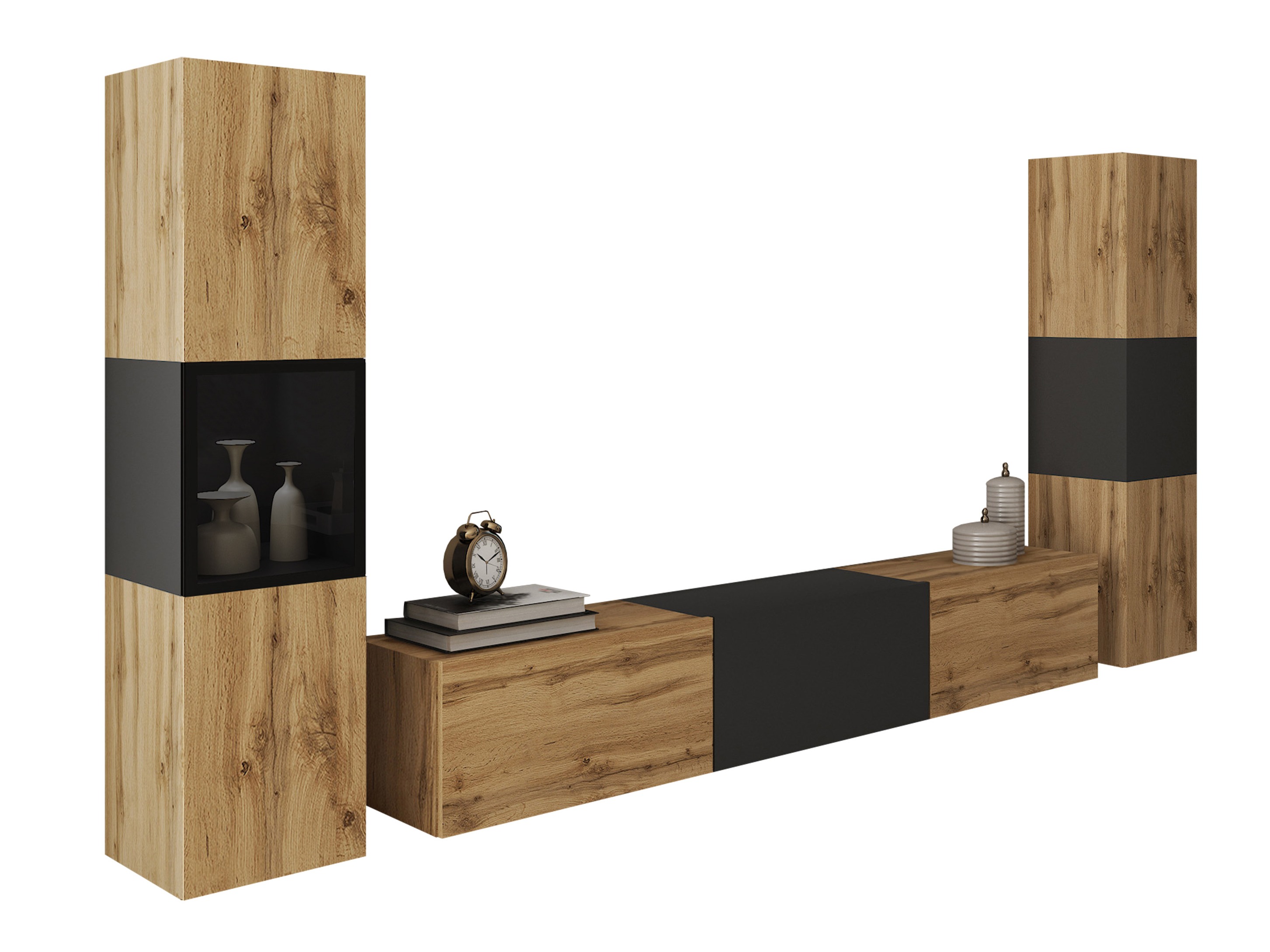 Set za dnevni boravak Sarasota 193 (Hrast Wotan + Grafit)