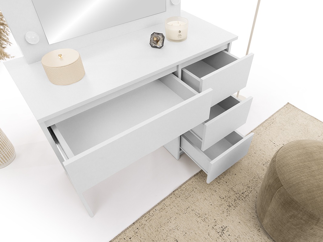 Toaletni stolić Murrieta 194 (Bijela)