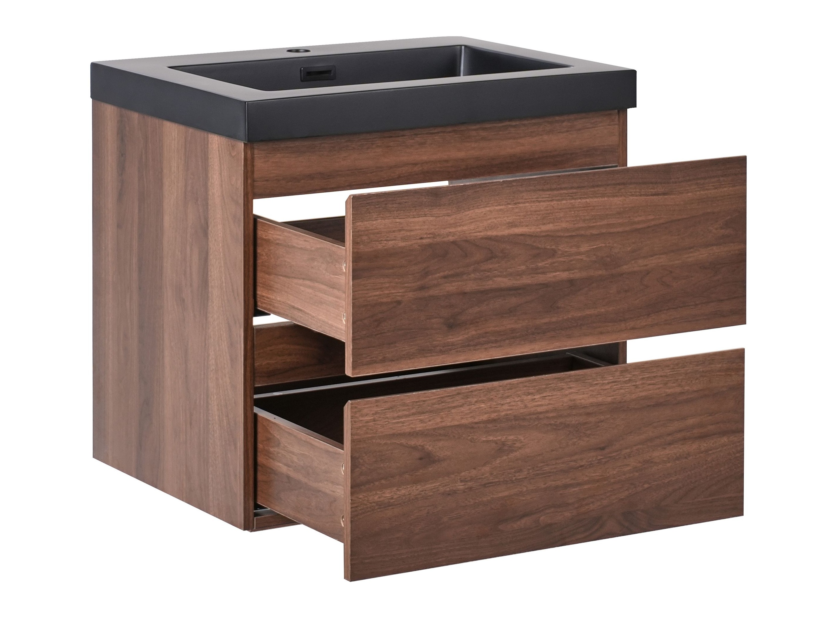 Zidni ormarić za umivaonik Berwyn 2872 (Tamno smeđa)