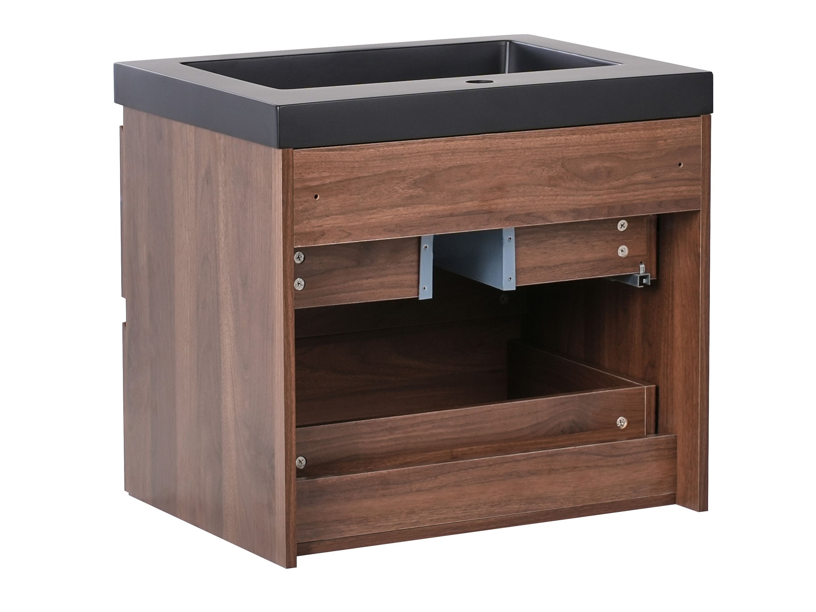 Zidni ormarić za umivaonik Berwyn 2872 (Tamno smeđa)