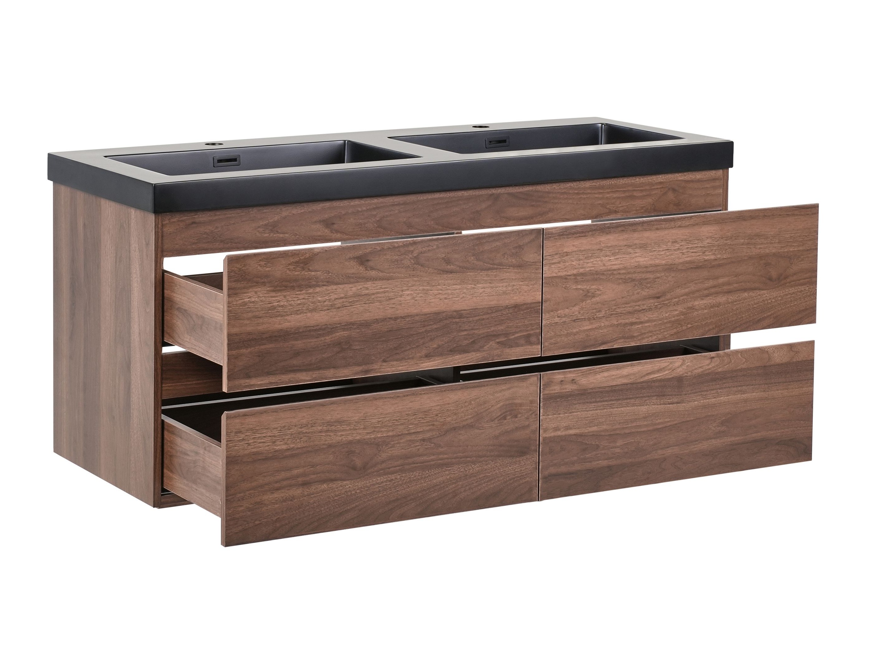 Zidni ormarić za umivaonik Berwyn 2873 (Tamno smeđa)