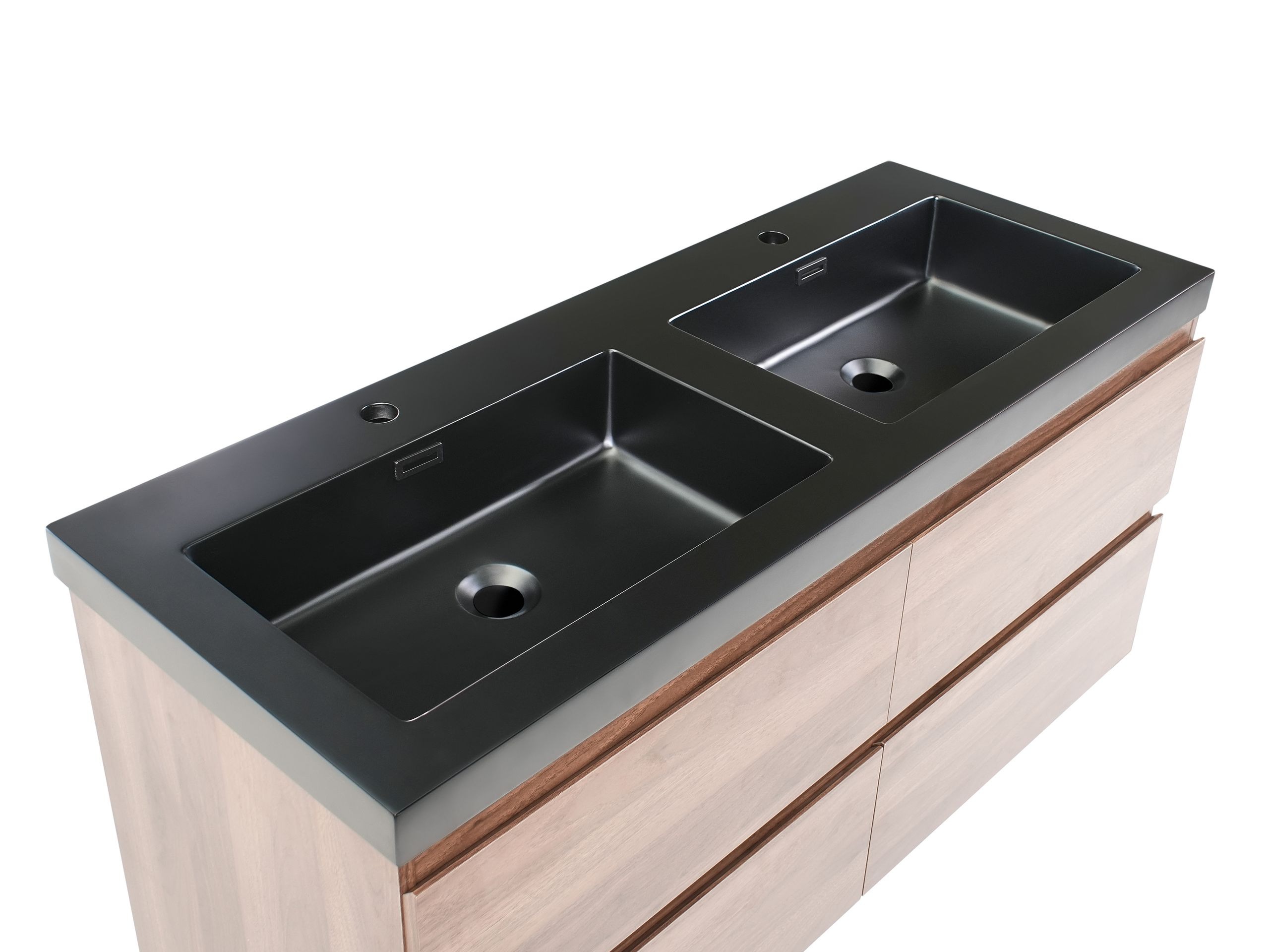 Zidni ormarić za umivaonik Berwyn 2873 (Tamno smeđa)