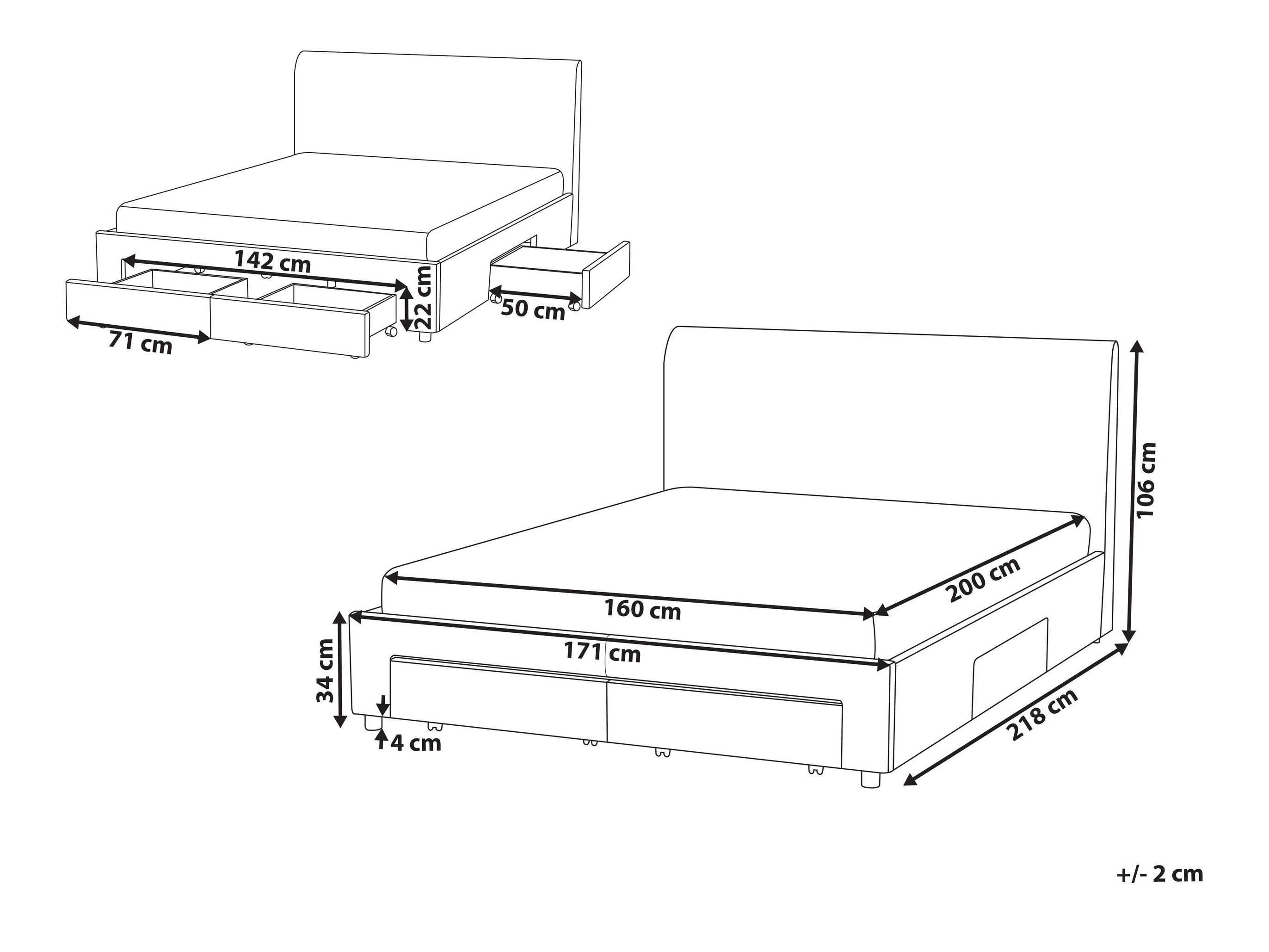 Krevet Berwyn 2875 (Bijela)