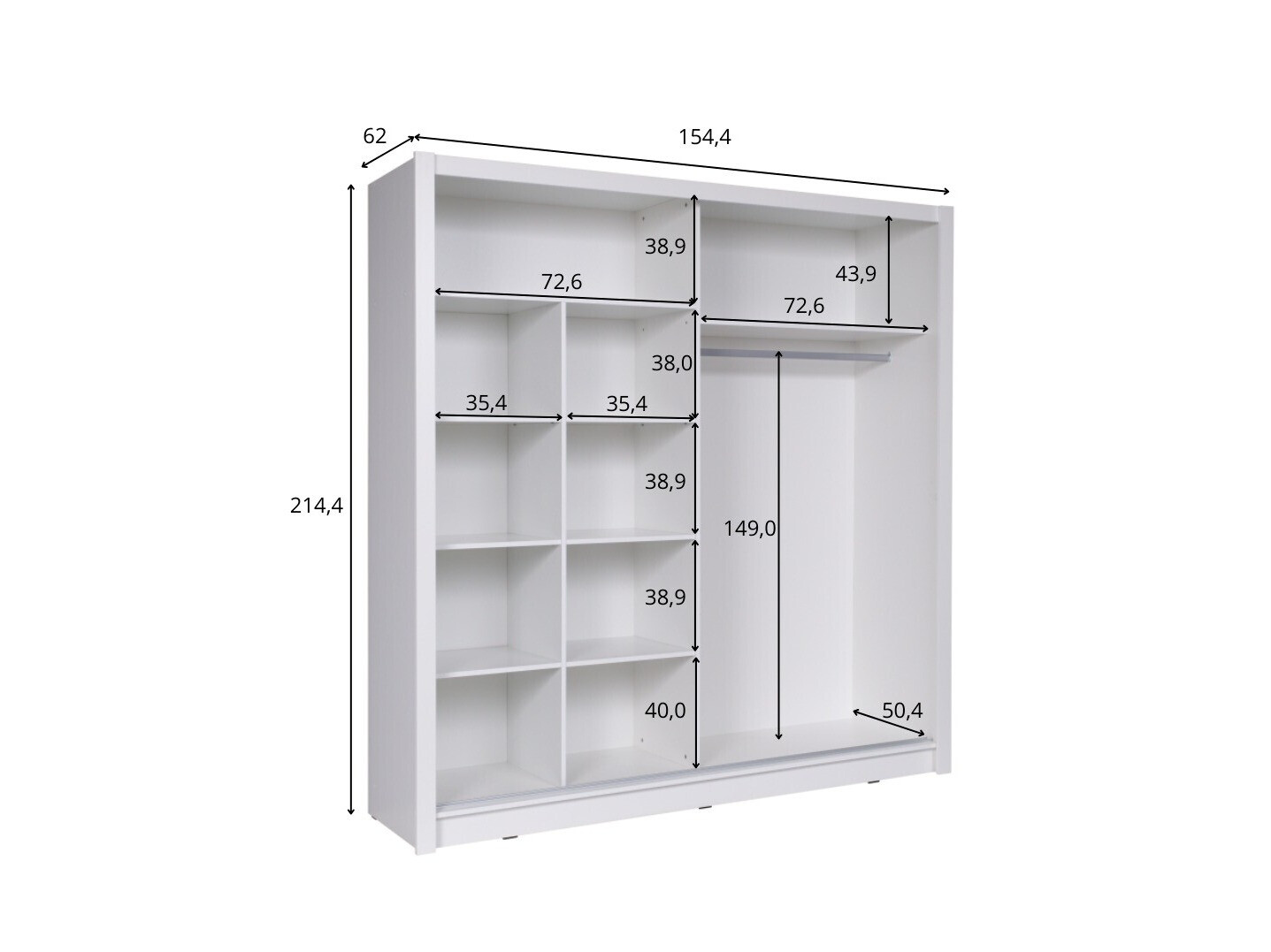 Ormar Baytown 155 (Bijela)