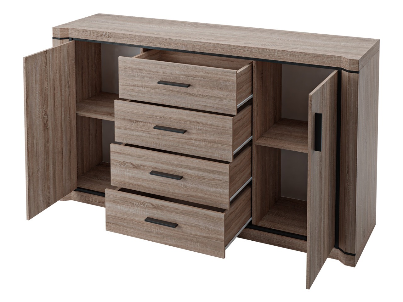 Set za dnevni boravak Lorelie 124 (Sonoma hrast)