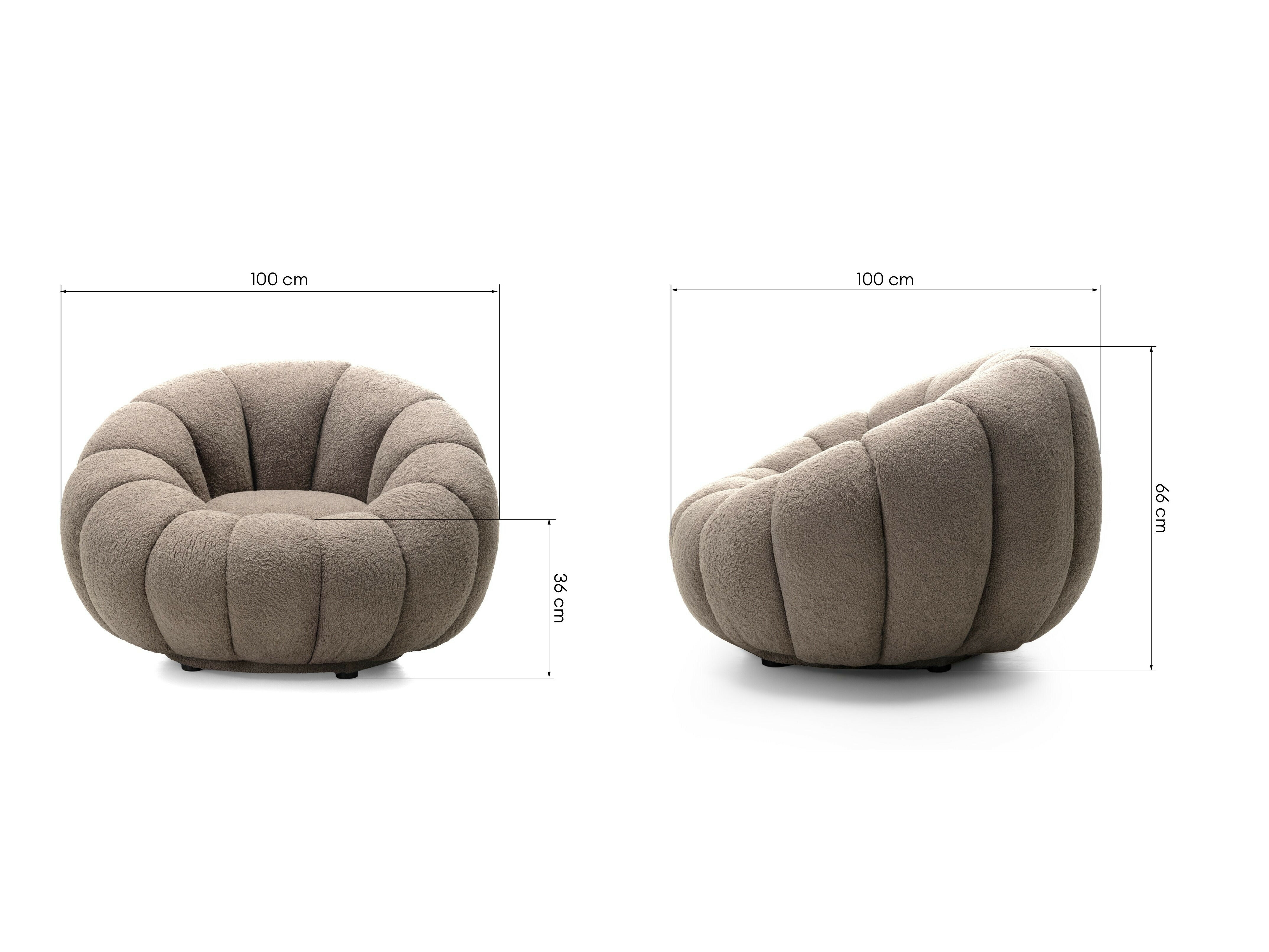 Fotelja Burleson 152 (Bijela)