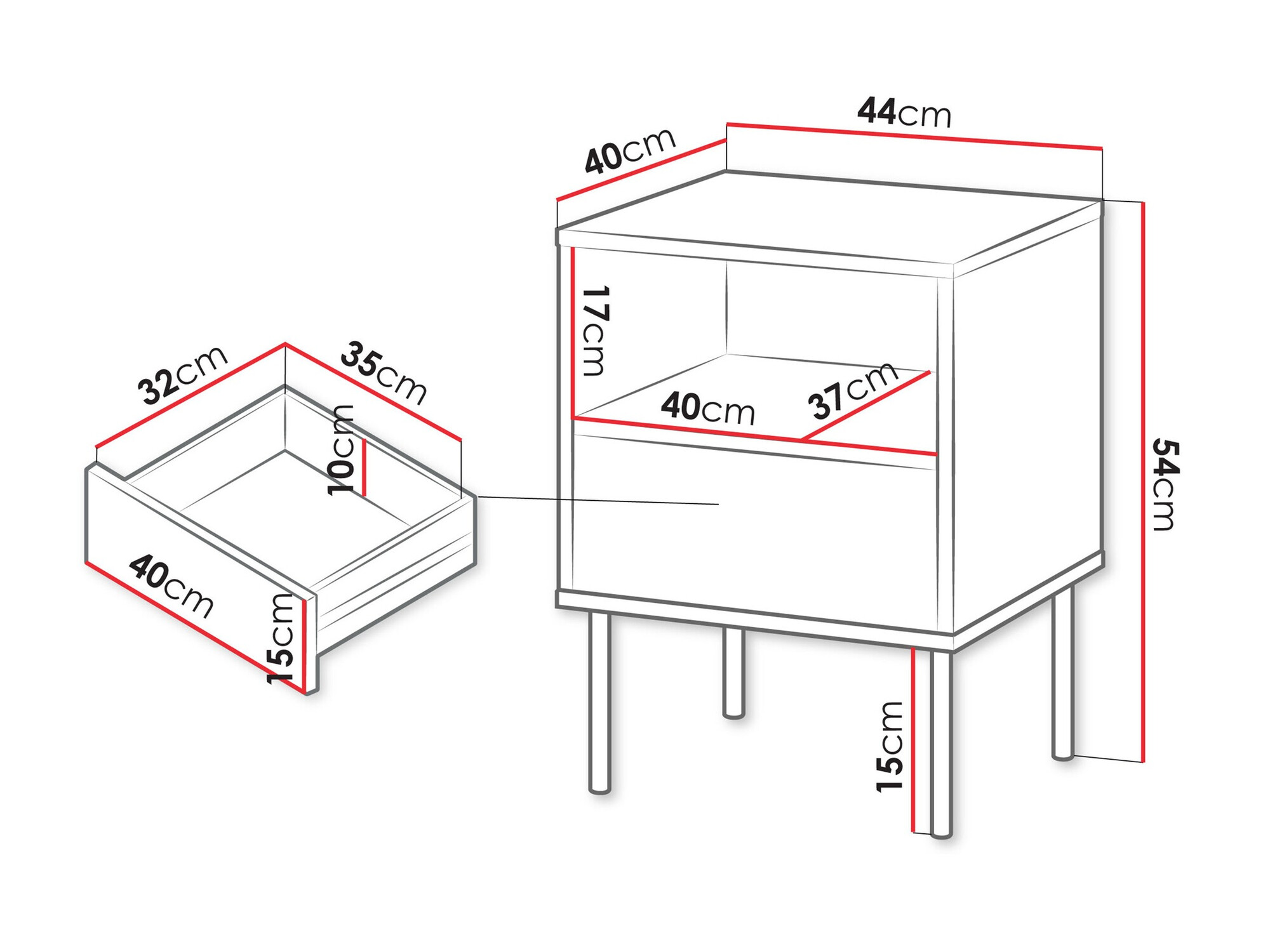 Set noćnih ormarića SC9245