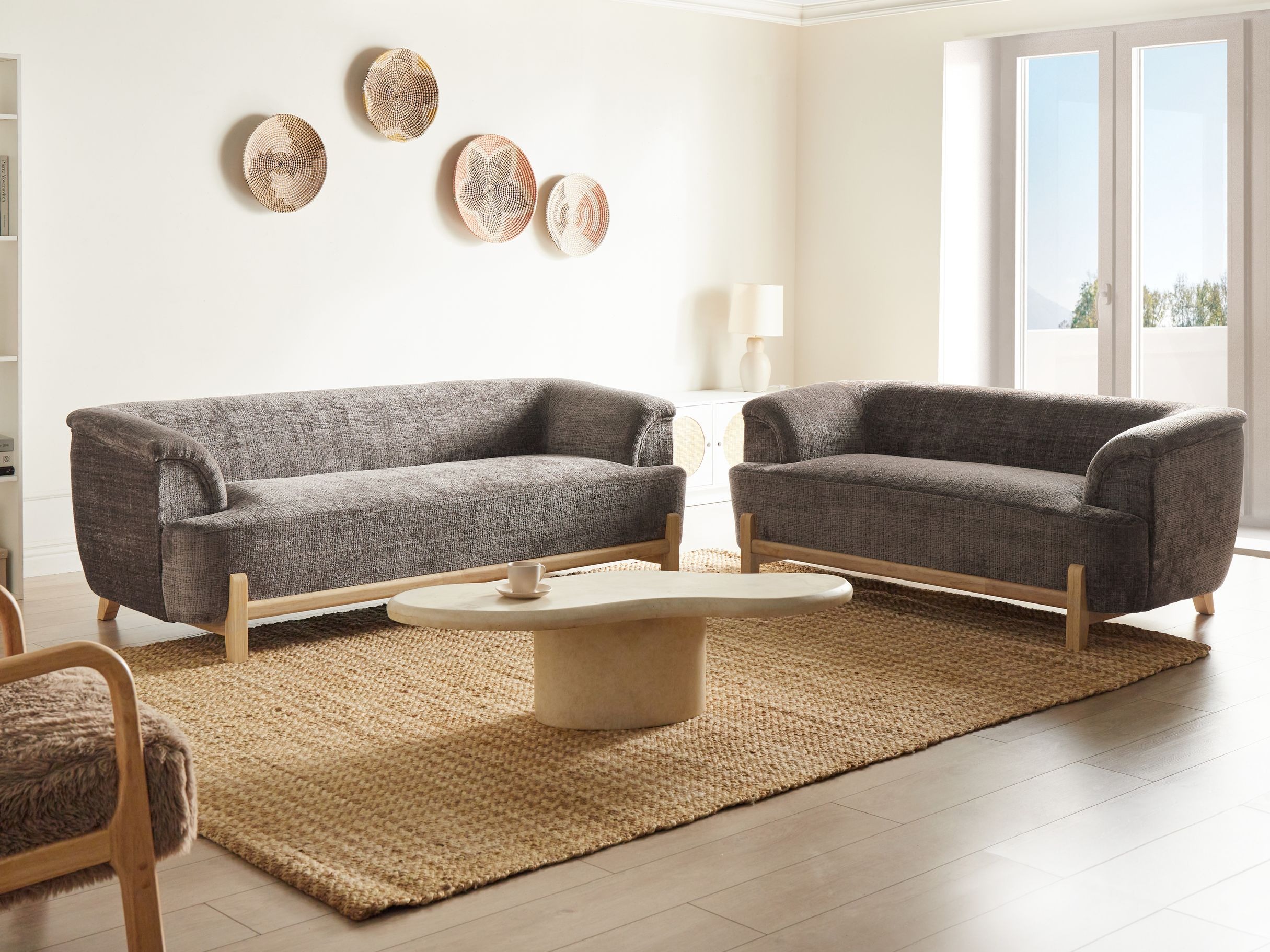 Tapecirani namještaj Berwyn 2881 (Smeđa)