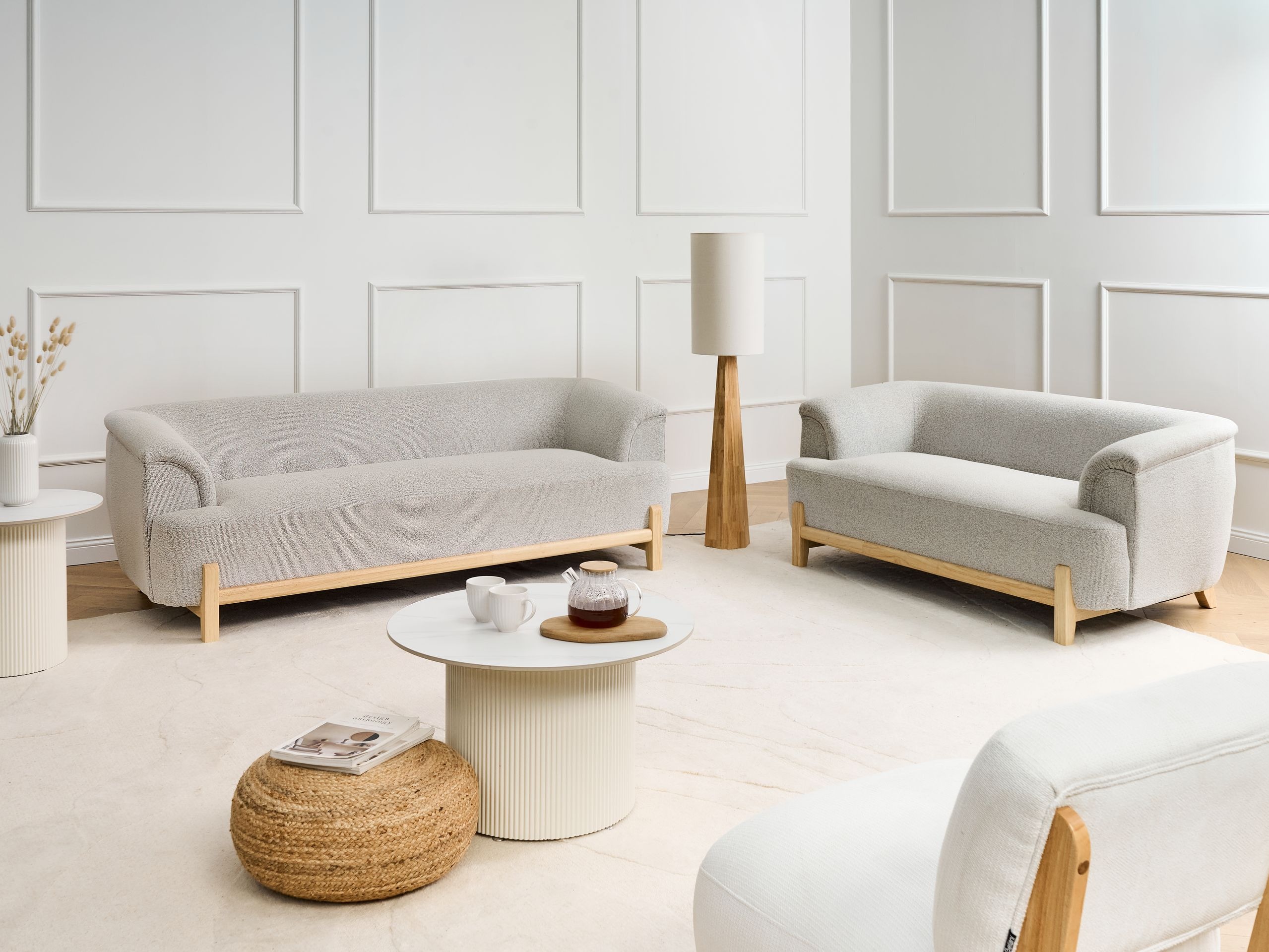 Tapecirani namještaj Berwyn 2881 (Svijetlo siva)