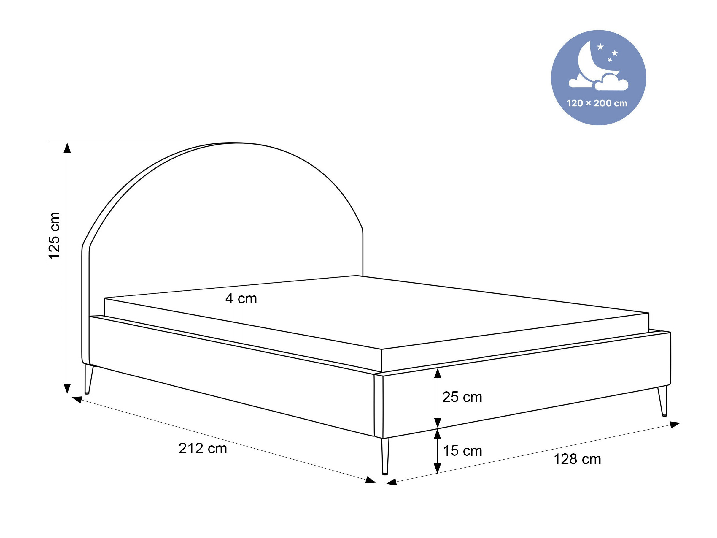 Krevet Hesperia 110 (Dream Velvet 202.03)
