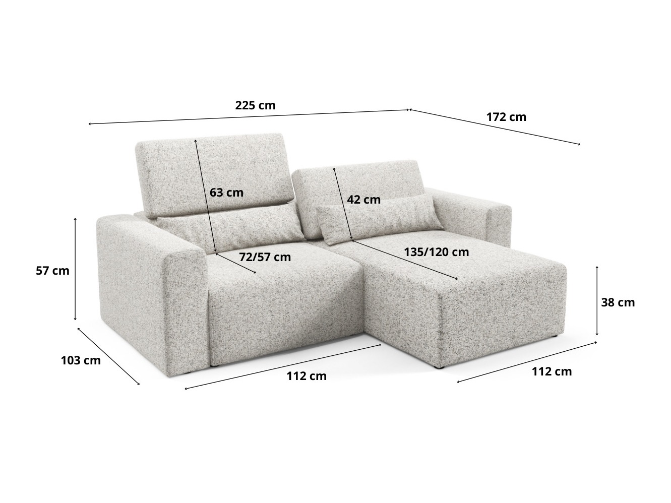 Modularna kutna garnitura Franklin 212 (Puente 06)