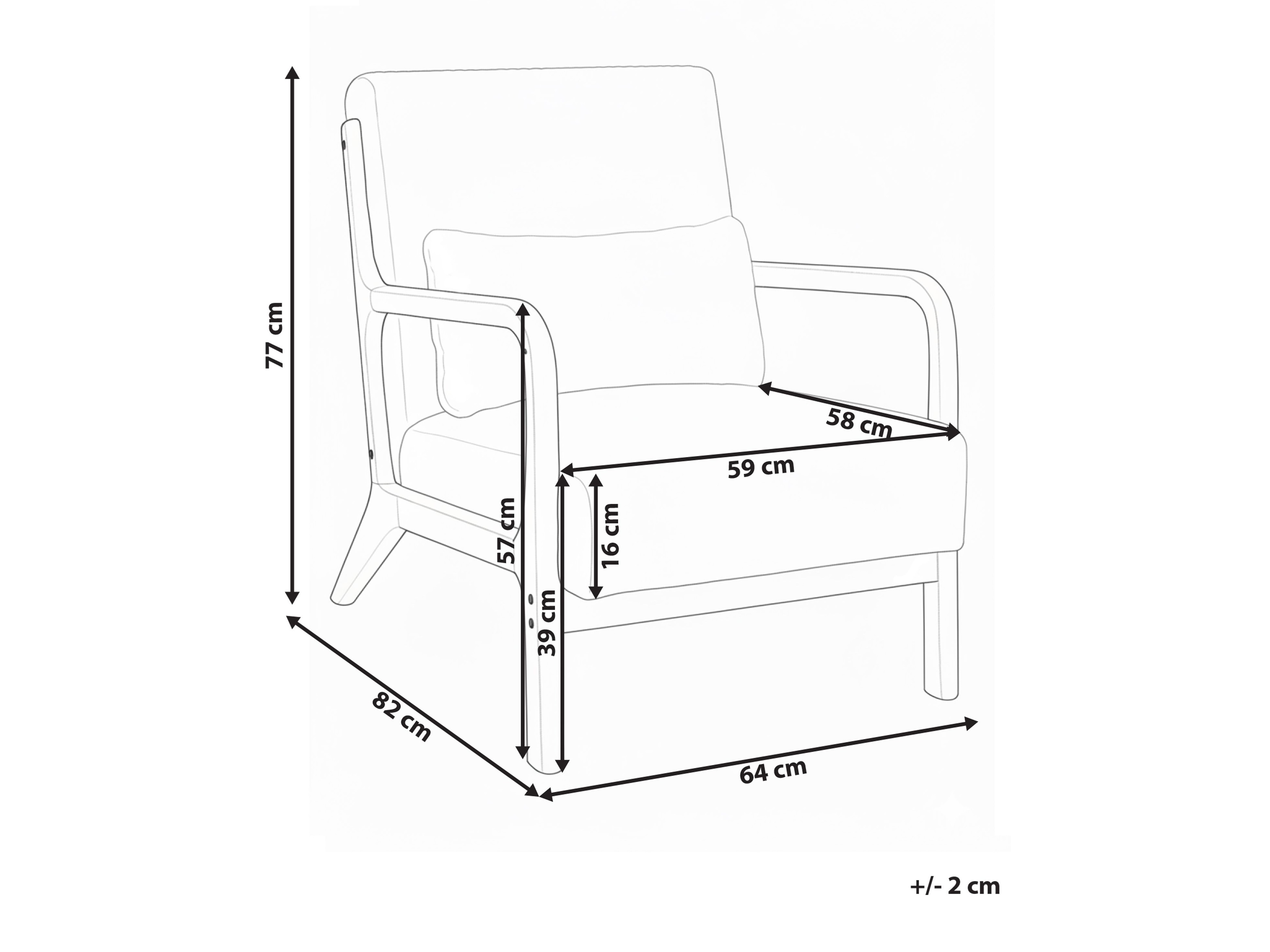 Fotelja Berwyn 2883 (Bijela)