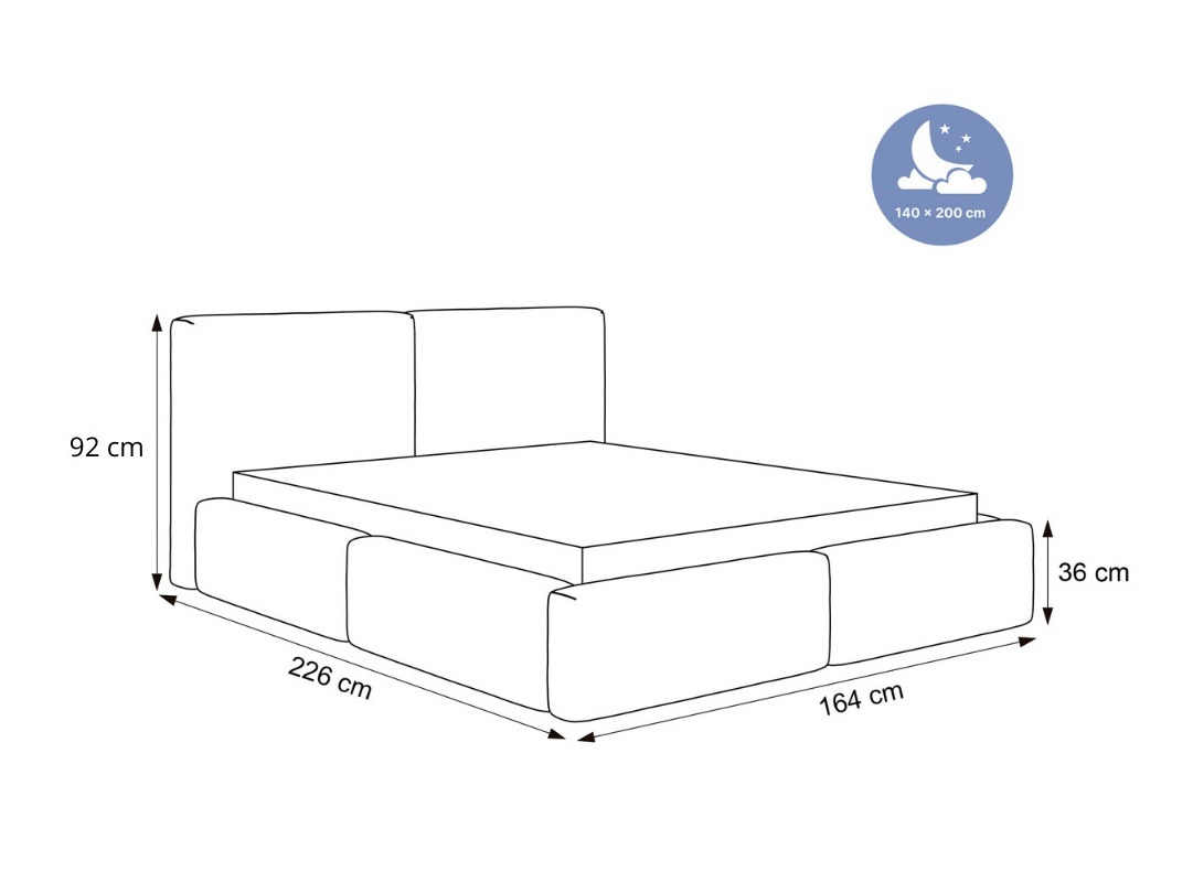 Krevet Hesperia 107 (Dream Velvet 202.05)