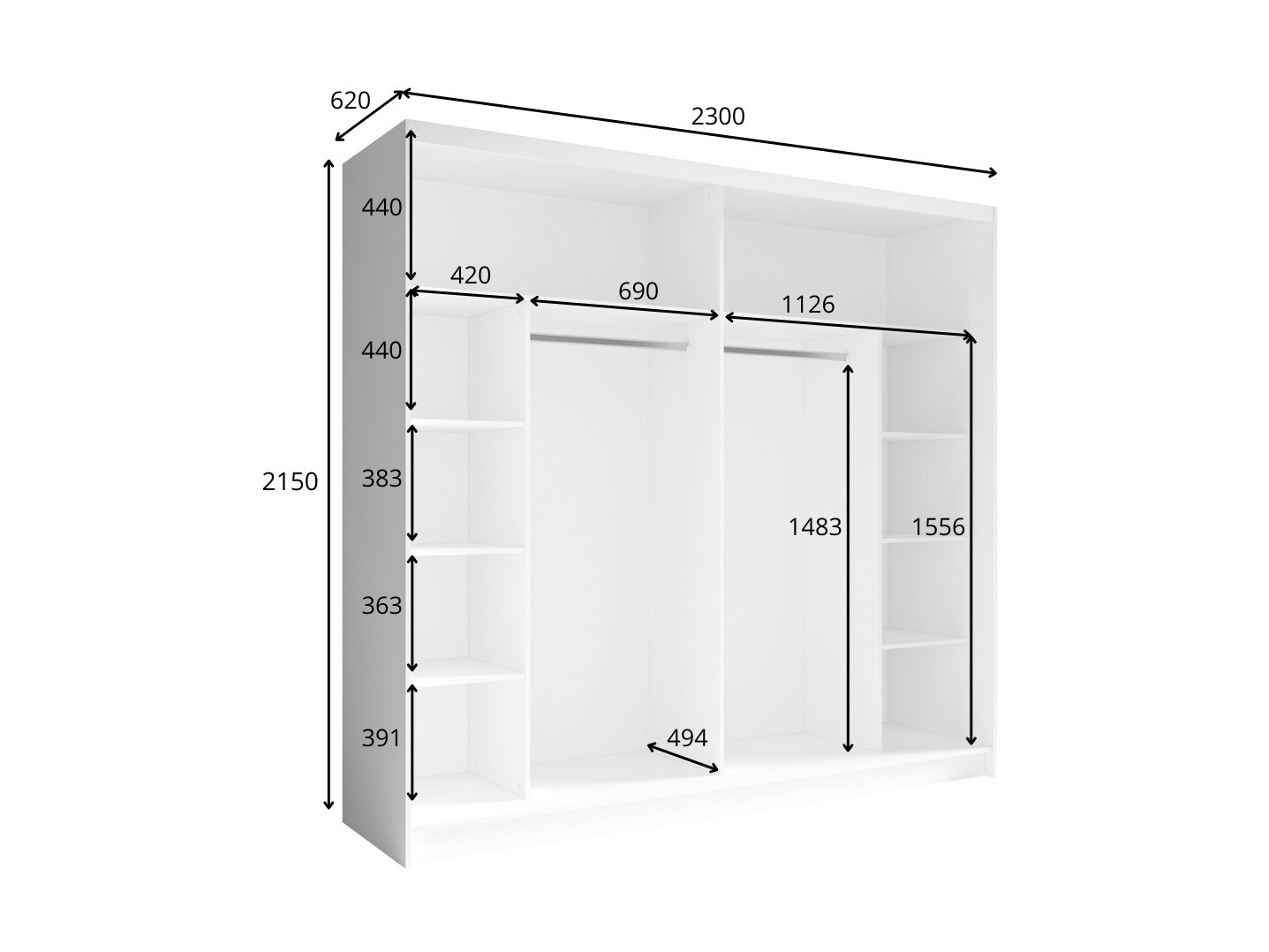 Ormar Fivnola 101 (Hrast Wellington)