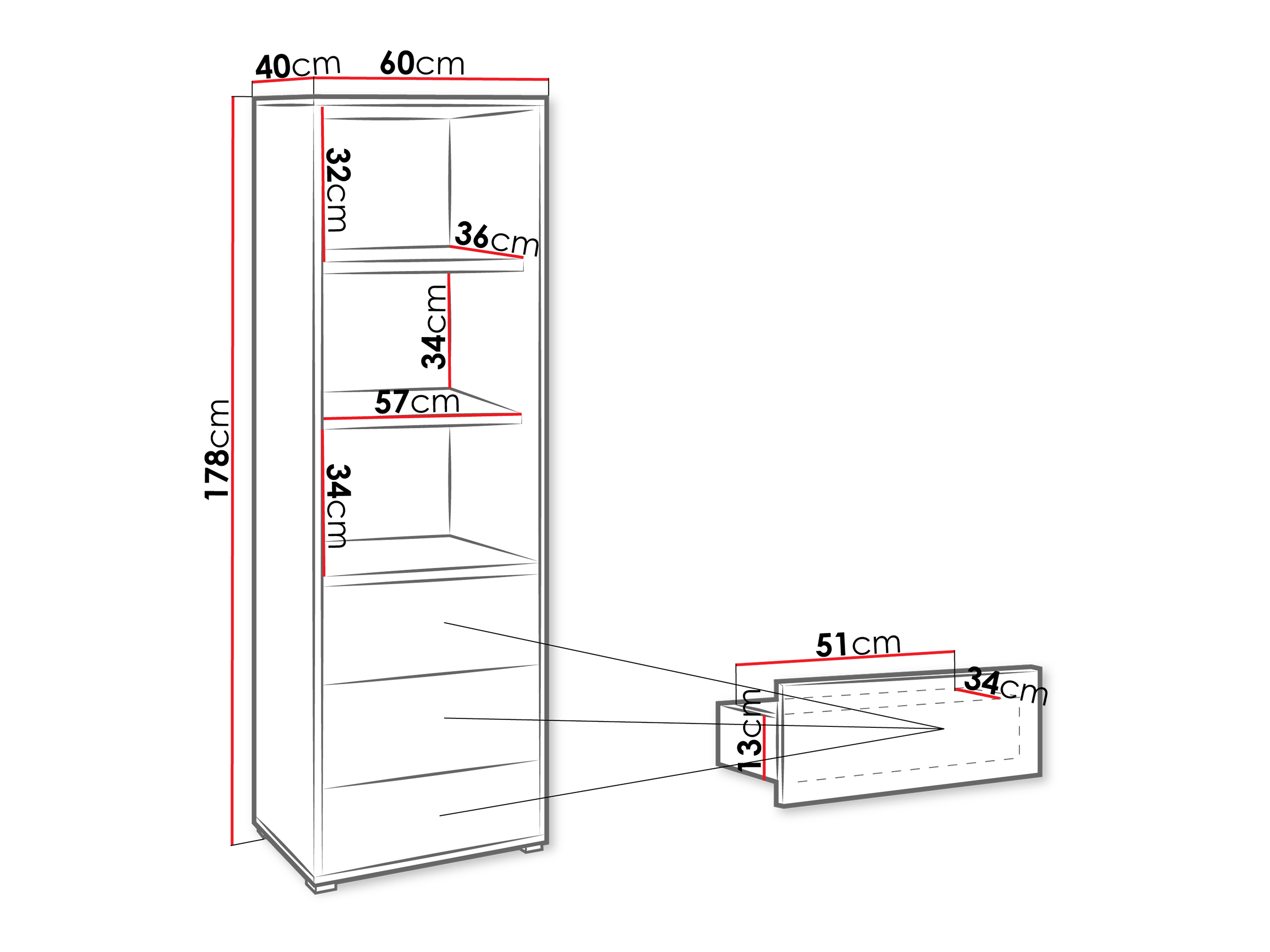 Polica Comfivo Tutela (Bijela)