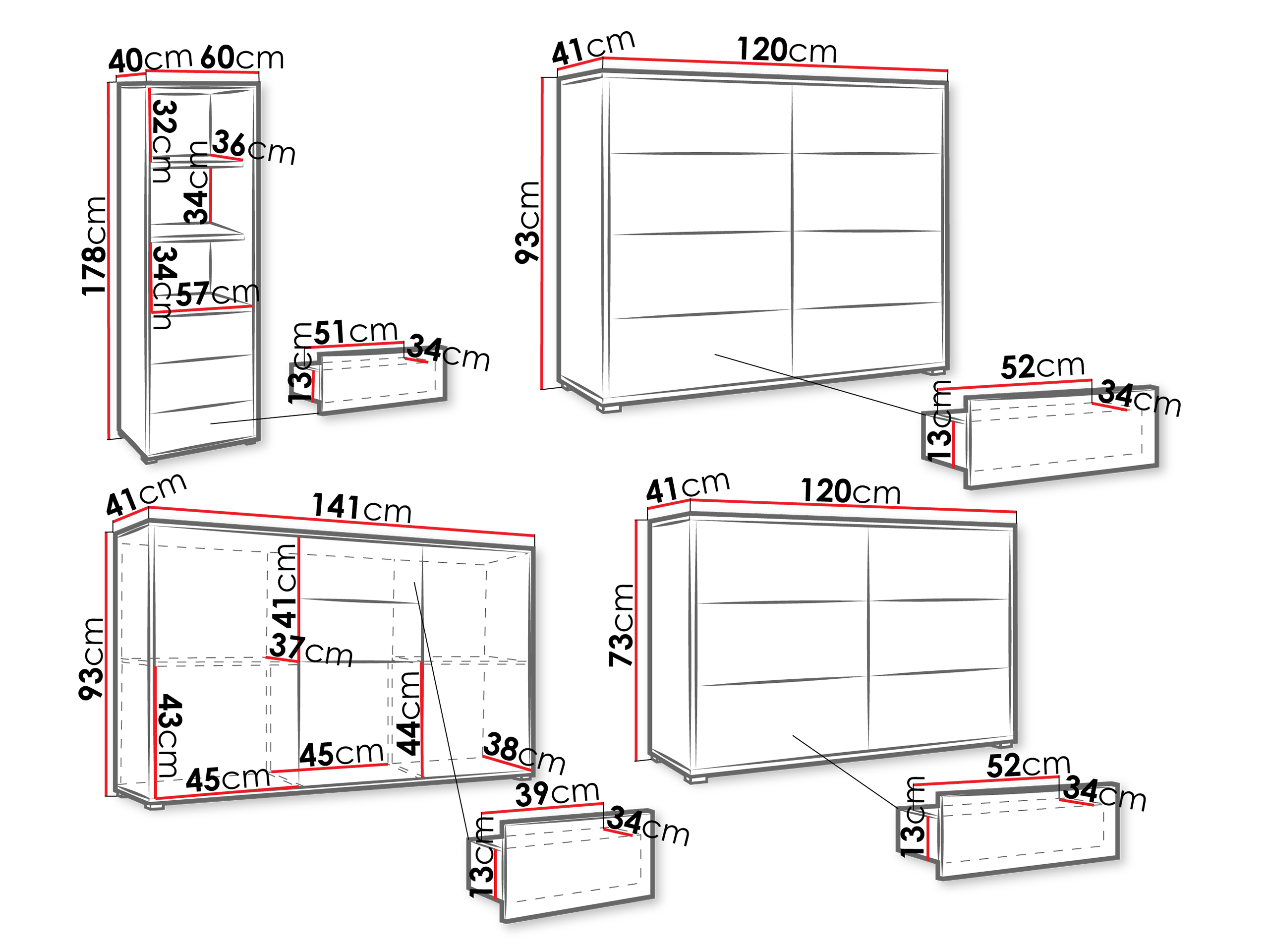Set za dnevni boravak Comfivo Fersoe 108 (Bijela)