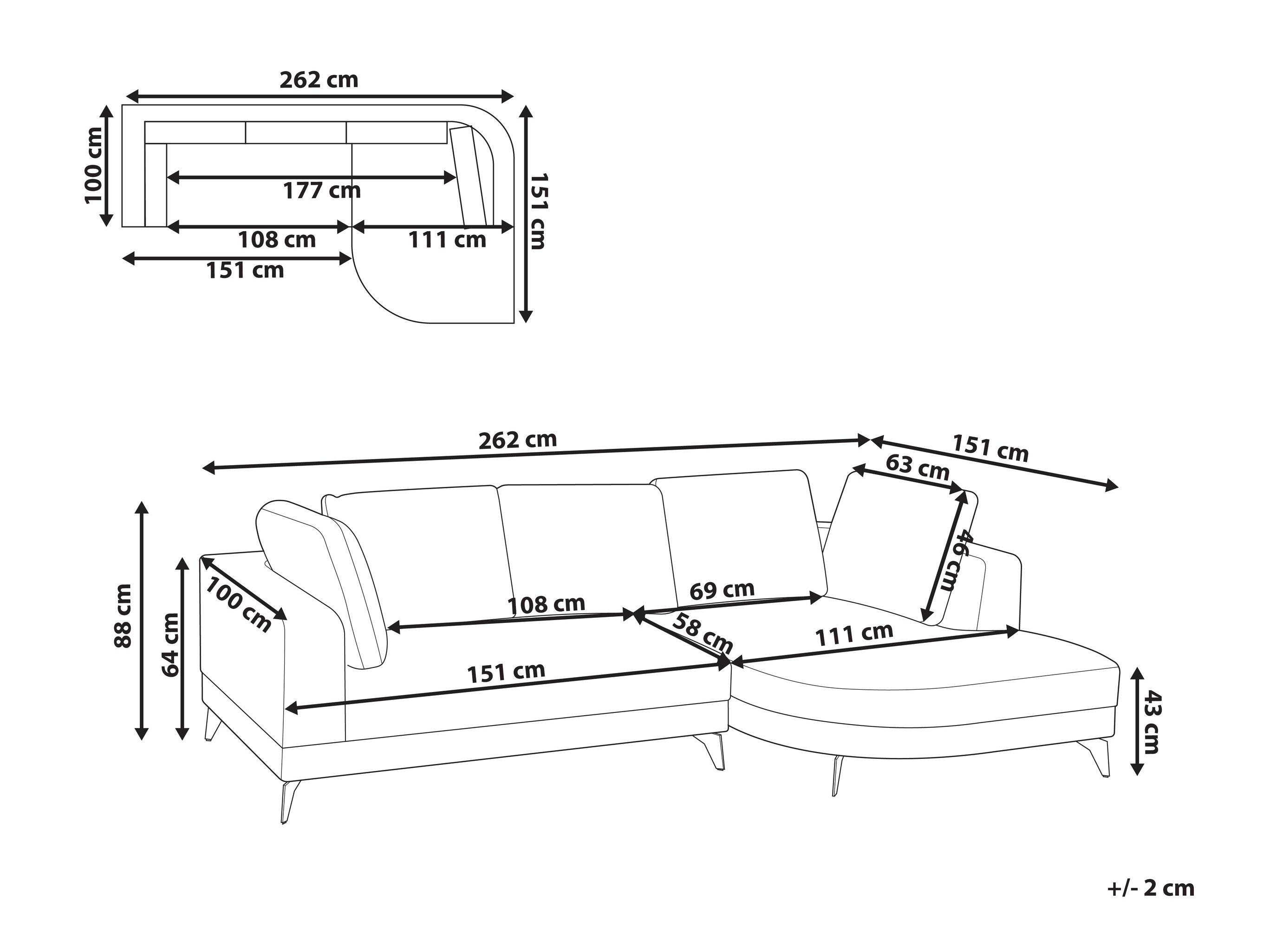 Kutna garnitura Berwyn 2890 (Siva)