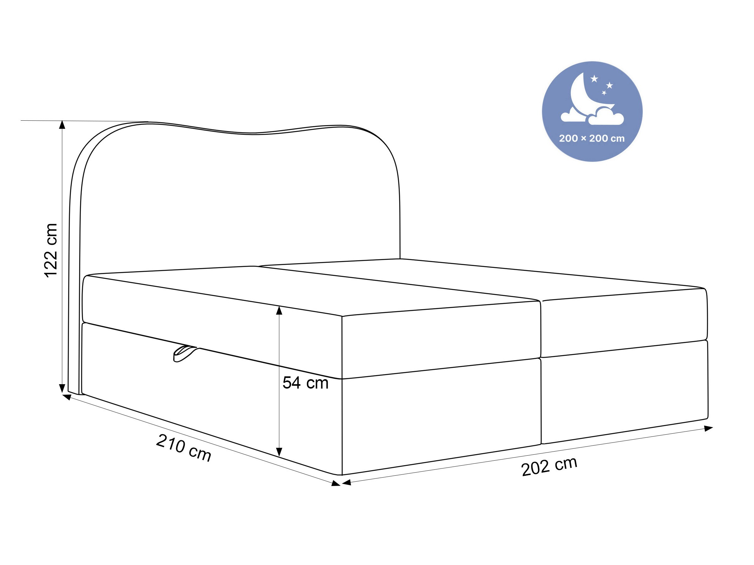 Boxspring krevet Hesperia 117 (Quelle 83)