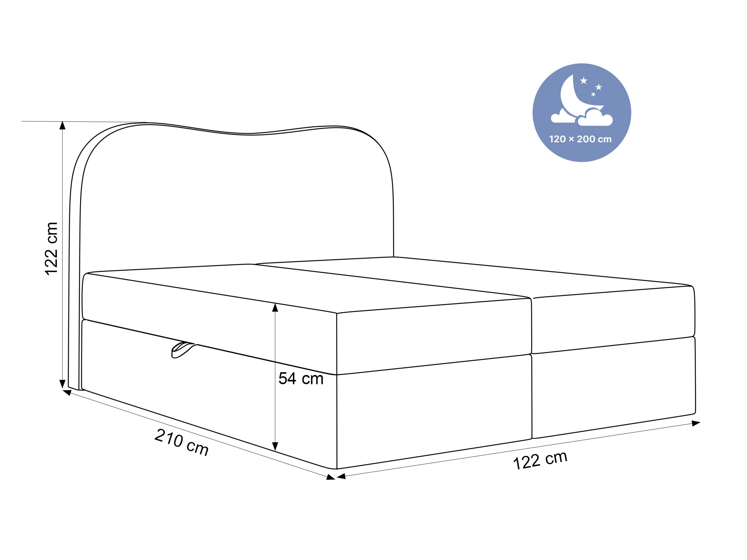 Boxspring krevet Hesperia 117 (Quelle 92)