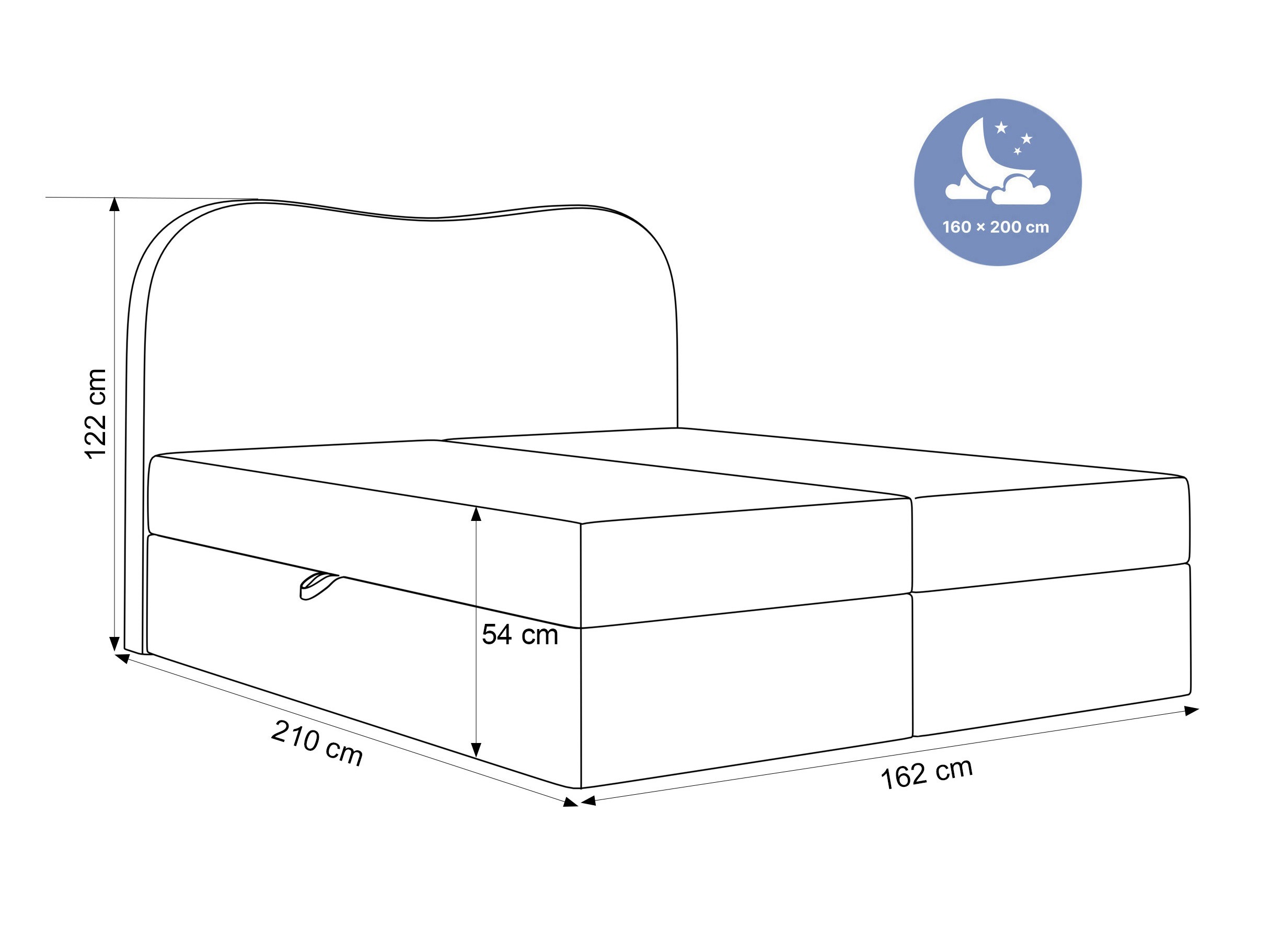 Boxspring krevet Hesperia 117 (Quelle 92)