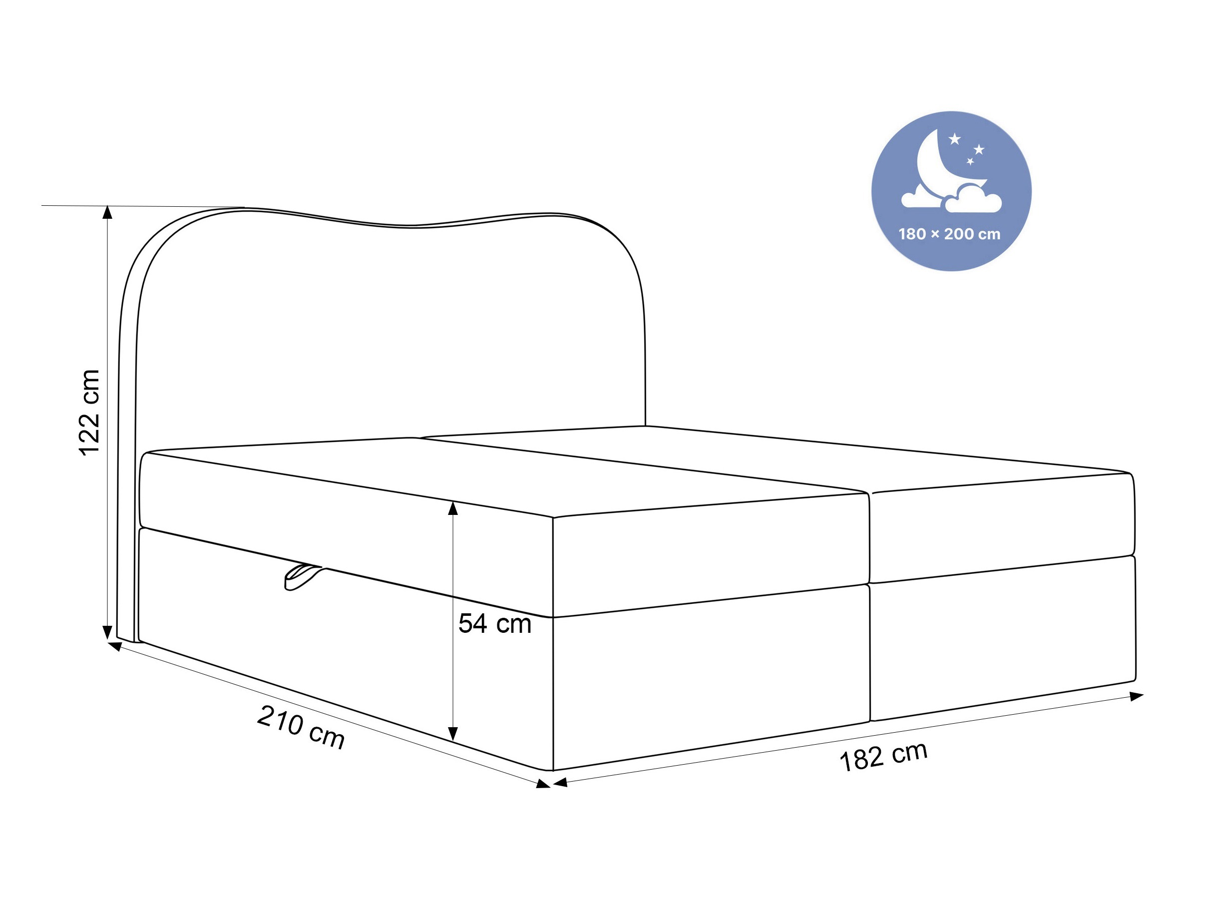 Boxspring krevet Hesperia 117 (Wind 21)