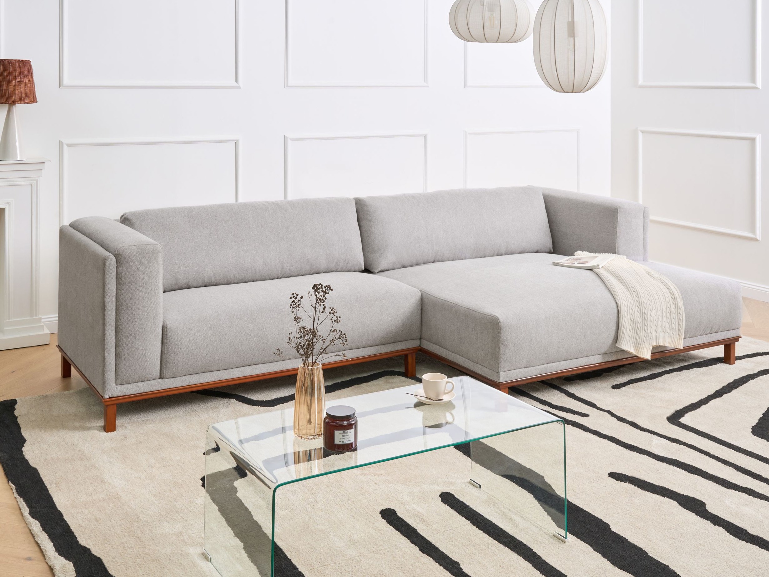 Kutna garnitura Berwyn 2798 (Siva)