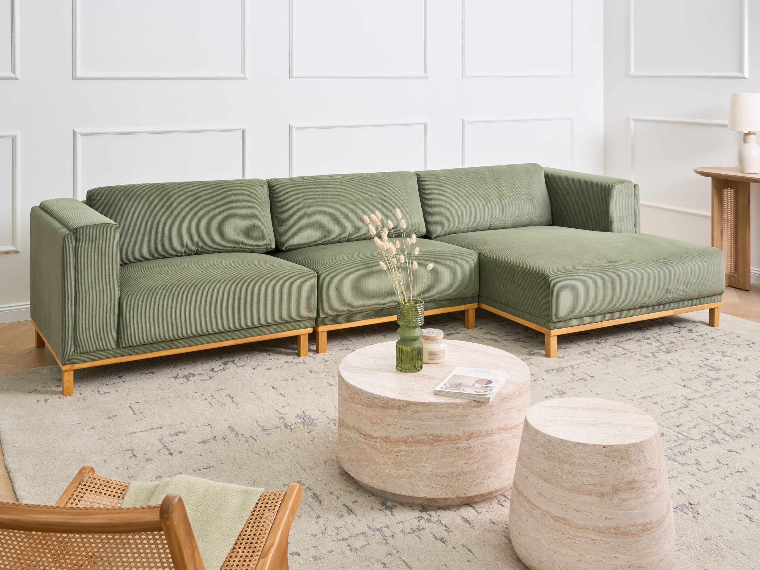 Kutna garnitura Berwyn 2892 (Zelena)