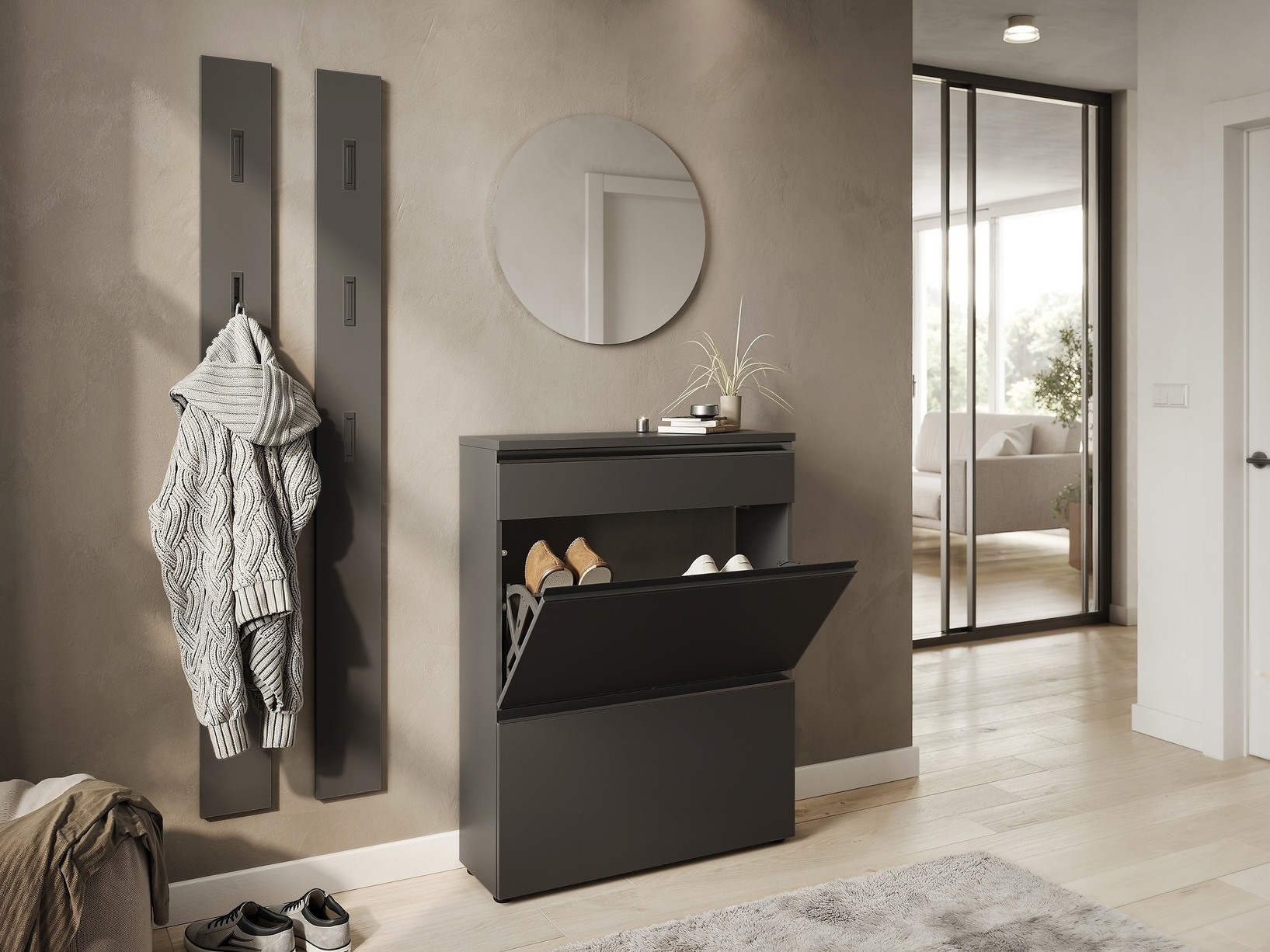 Ormarić za cipele Sacramento 529 (Grafit)