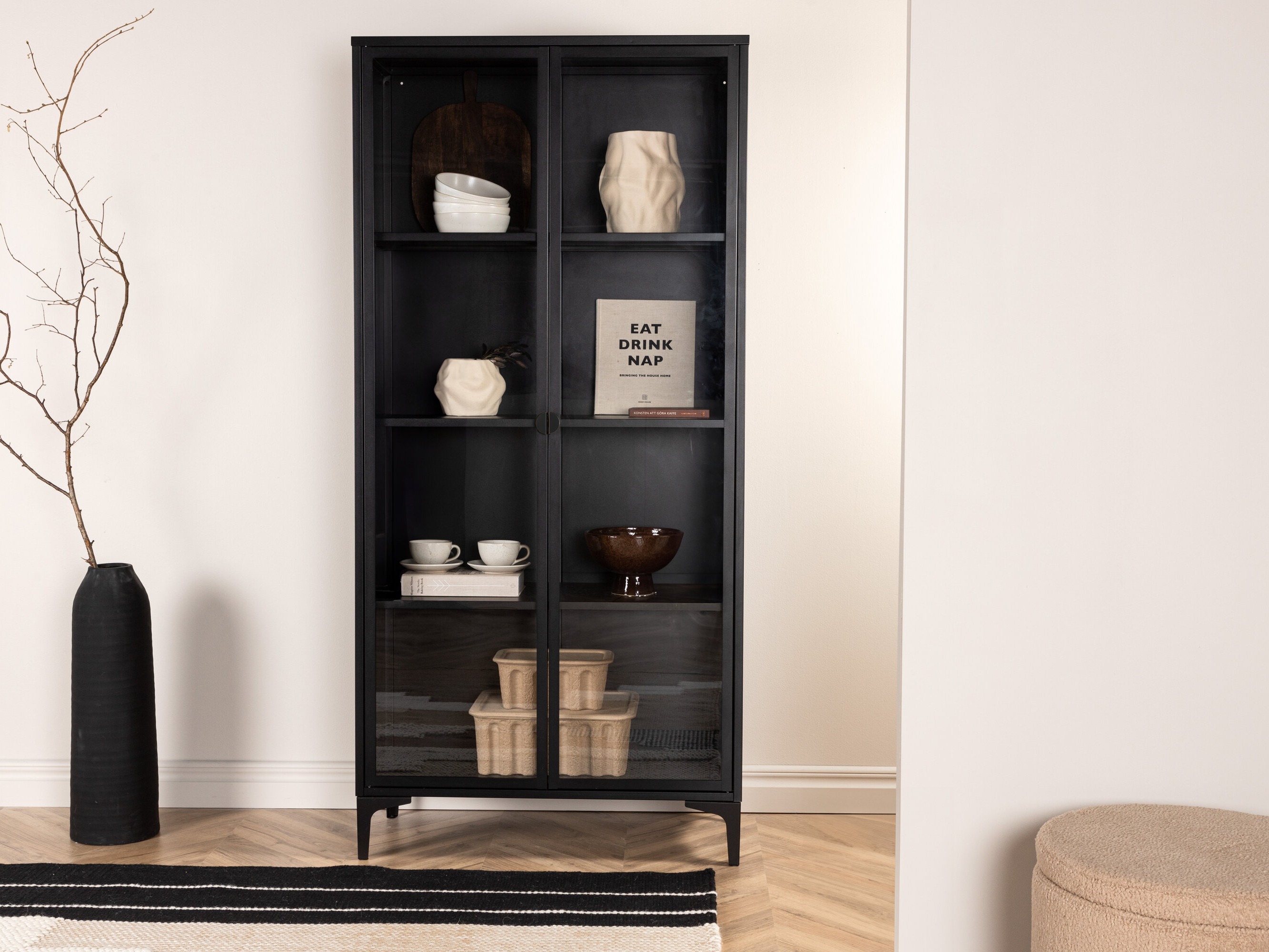 Polica Romcamu 103 (Crna)