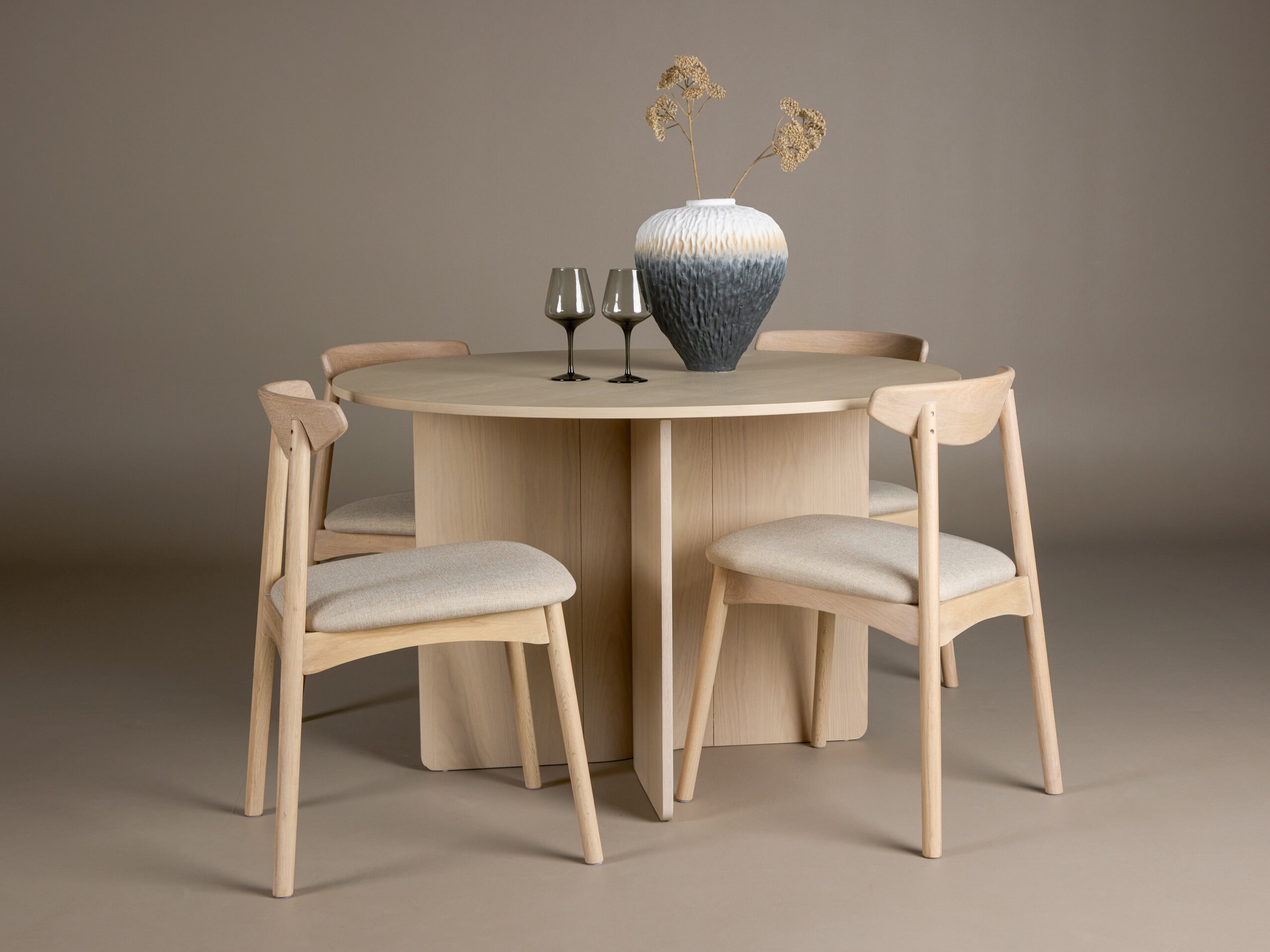 Blagovaonski set Dallas 4986 (Svijetlo drvo)