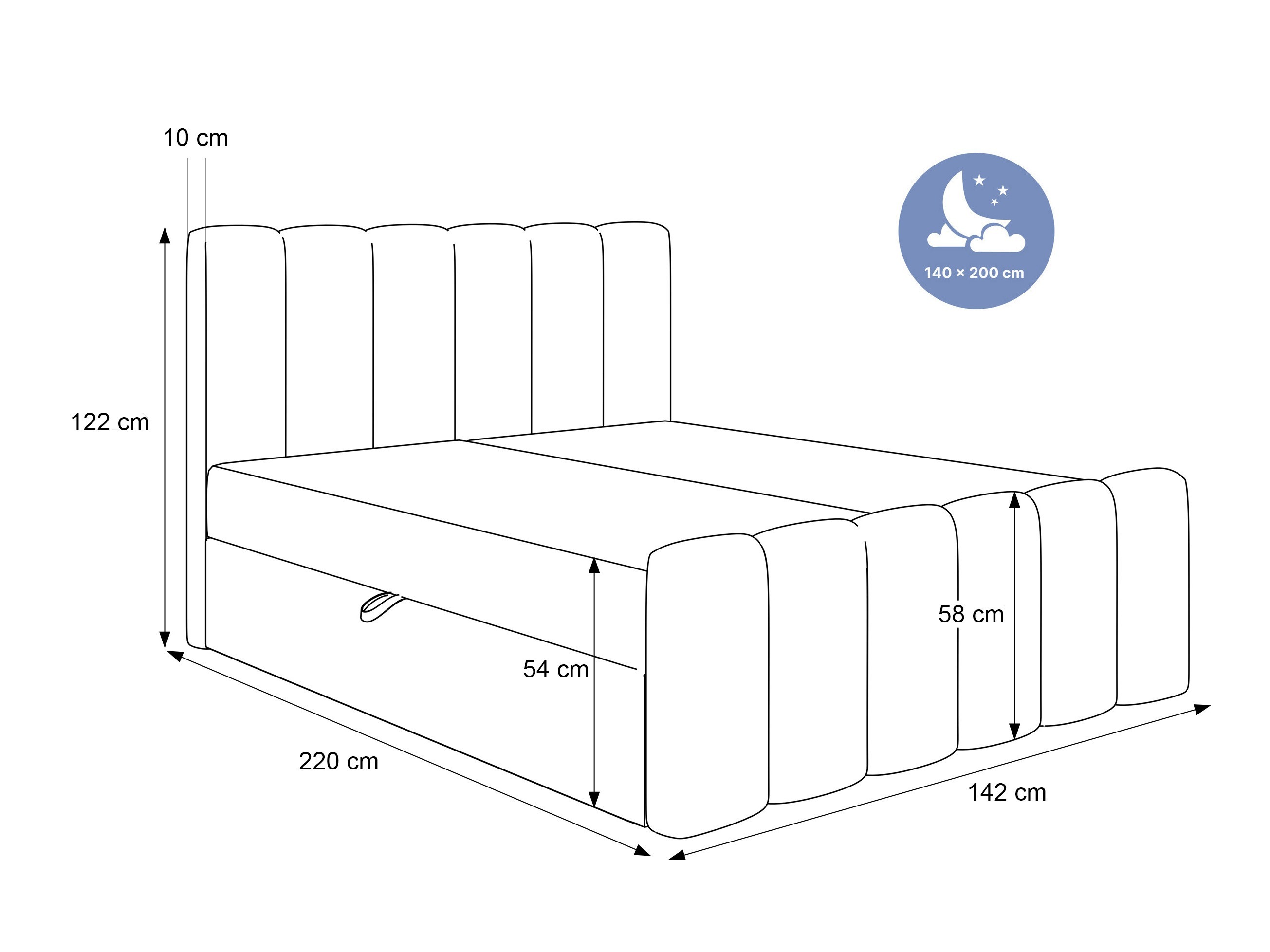 Boxspring krevet Hesperia 118 (Now Or Never 02)