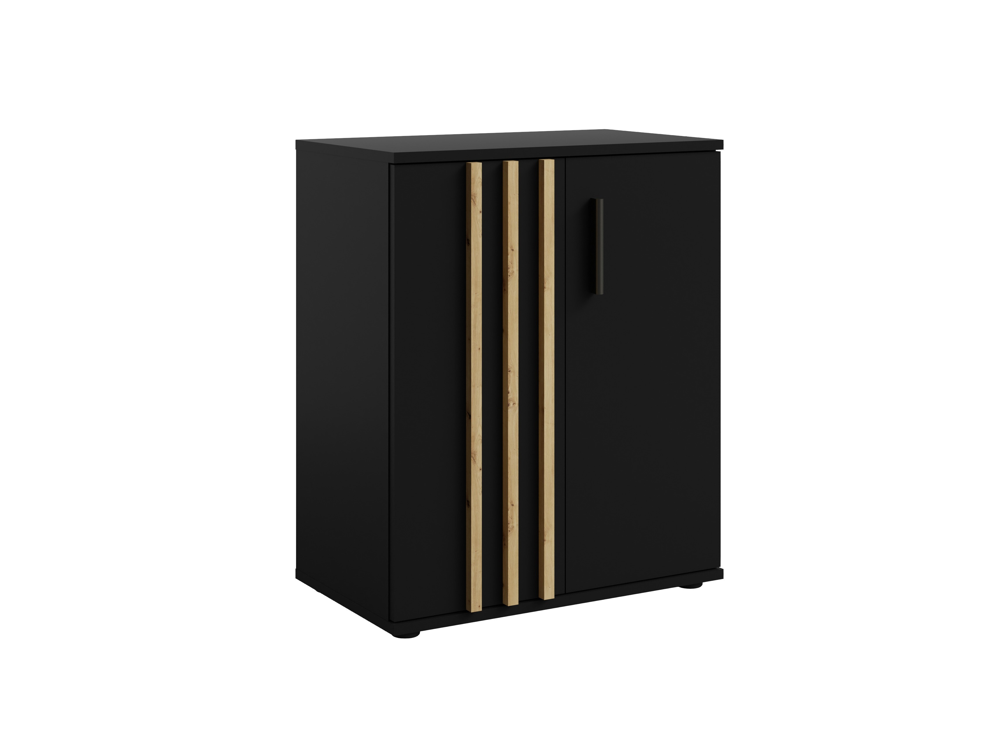 Komoda Baytown 158 (Crna + Hrast Artisan)