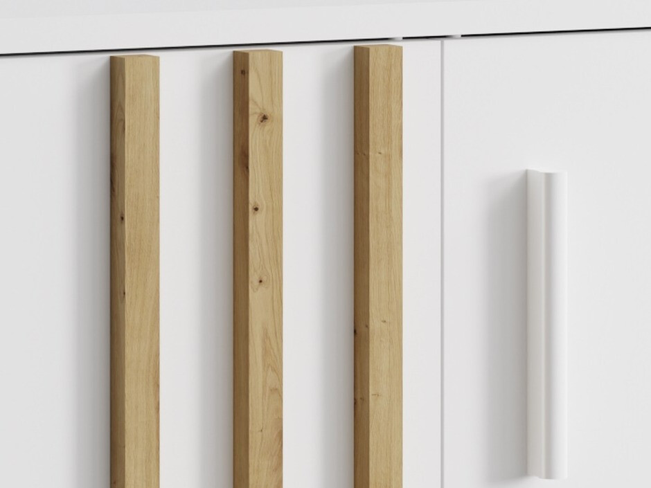 Komoda Baytown 160 (Bijela + Hrast Artisan)