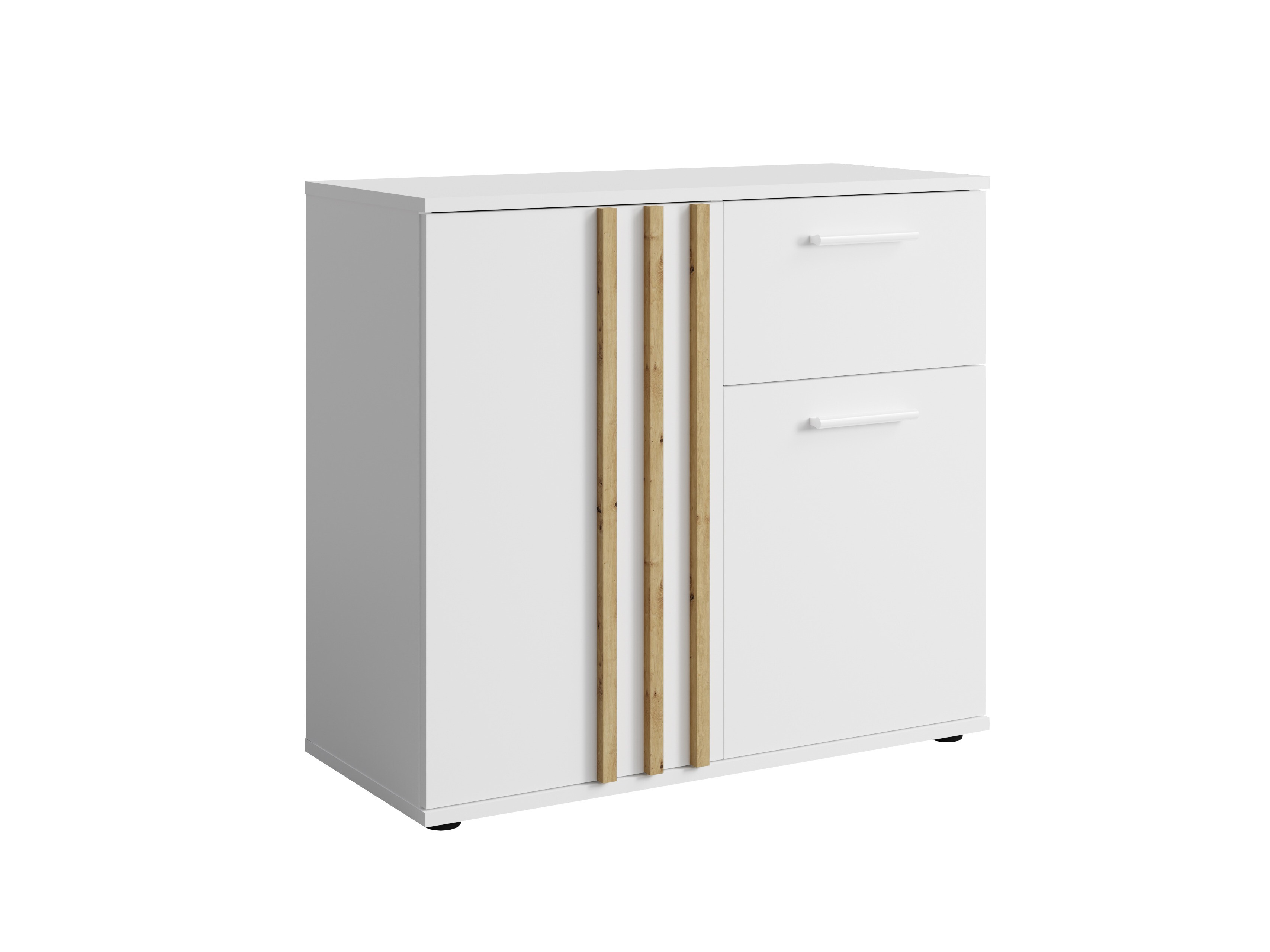 Komoda Baytown 161 (Bijela + Hrast Artisan)