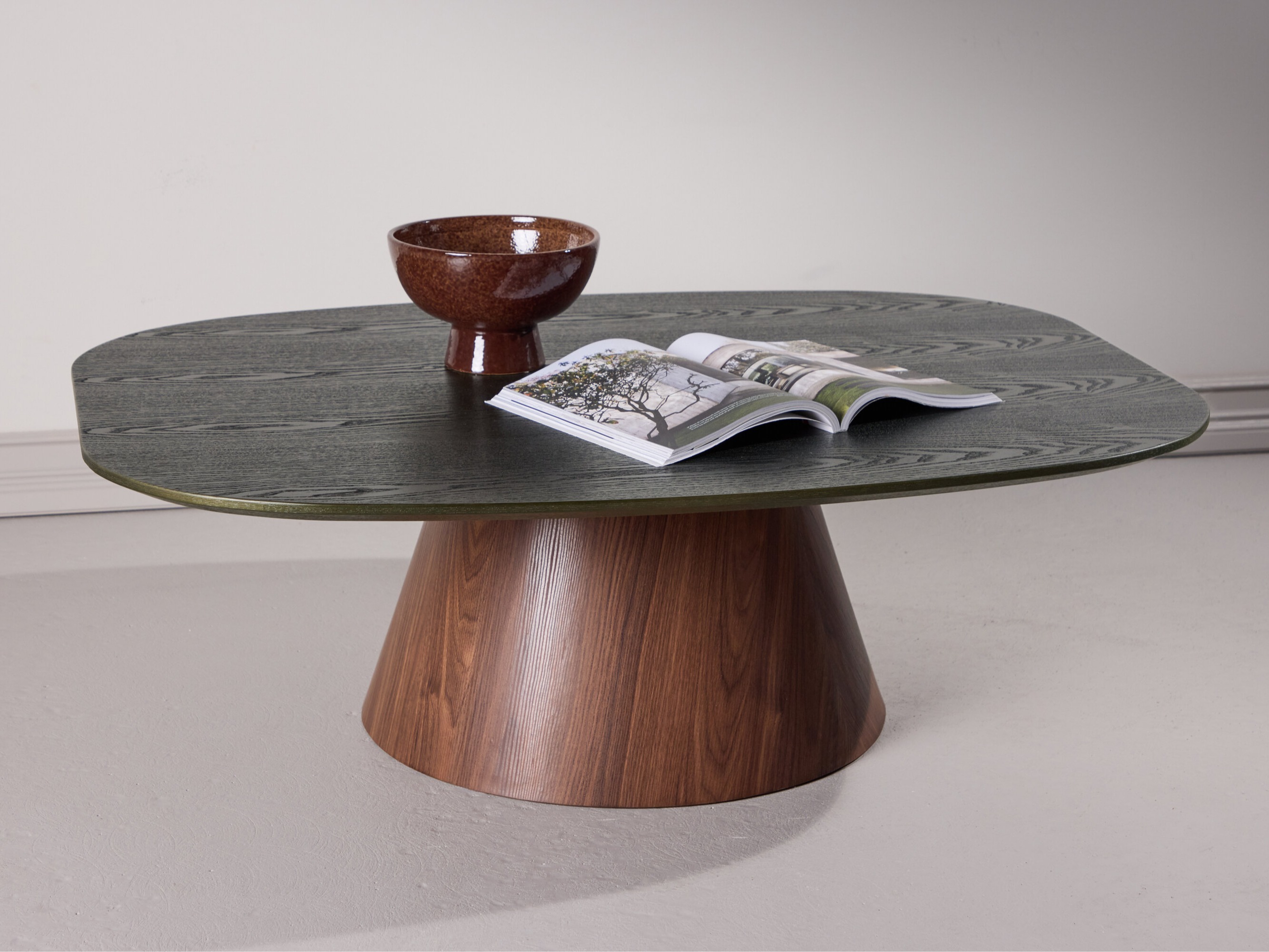 Stolić za kavu Dallas 4976 (Tamnozelena + Smeđa)