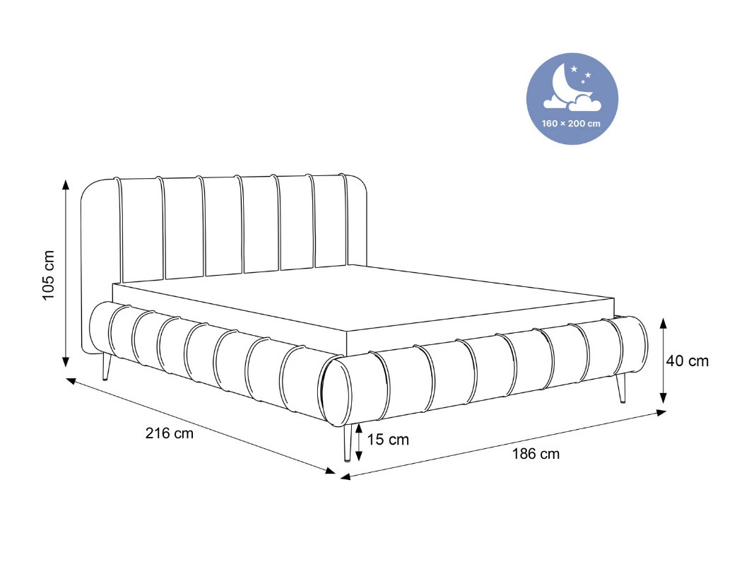 Krevet Hesperia 111 (Dream Velvet 202.02)