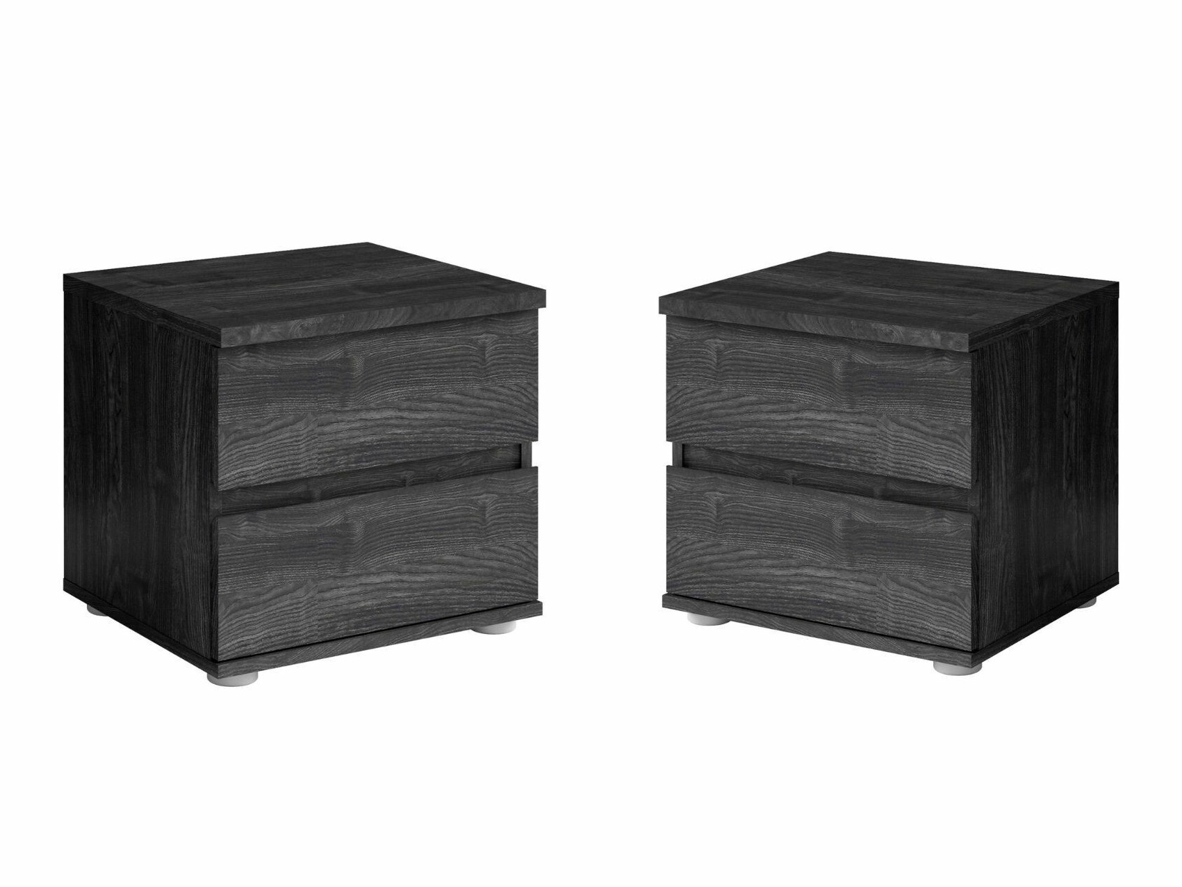 Set noćnih ormarića Fivnola 102 (Crni jasen)