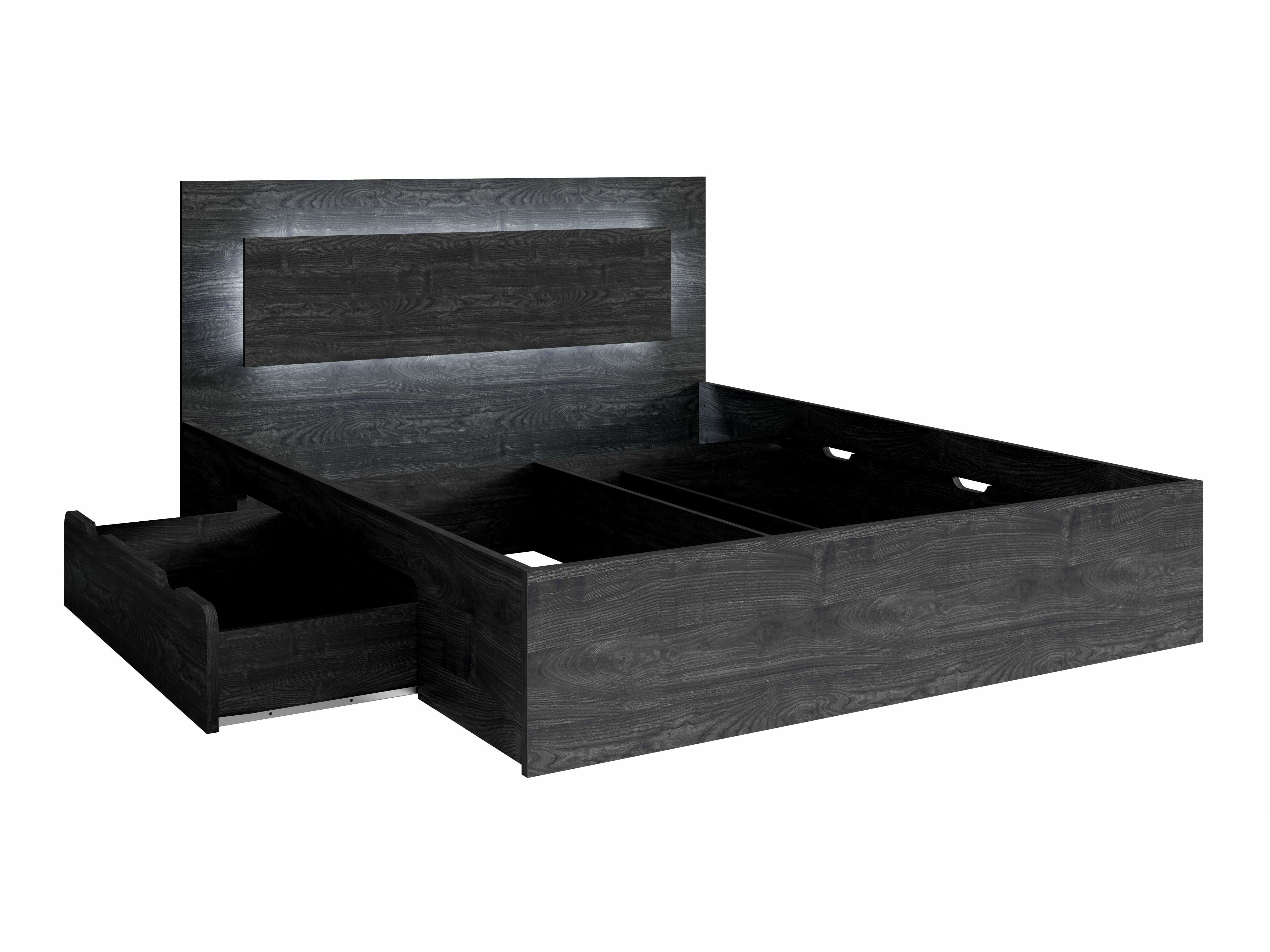 Set za spavaću sobu Fivnola 104 (Crni jasen)