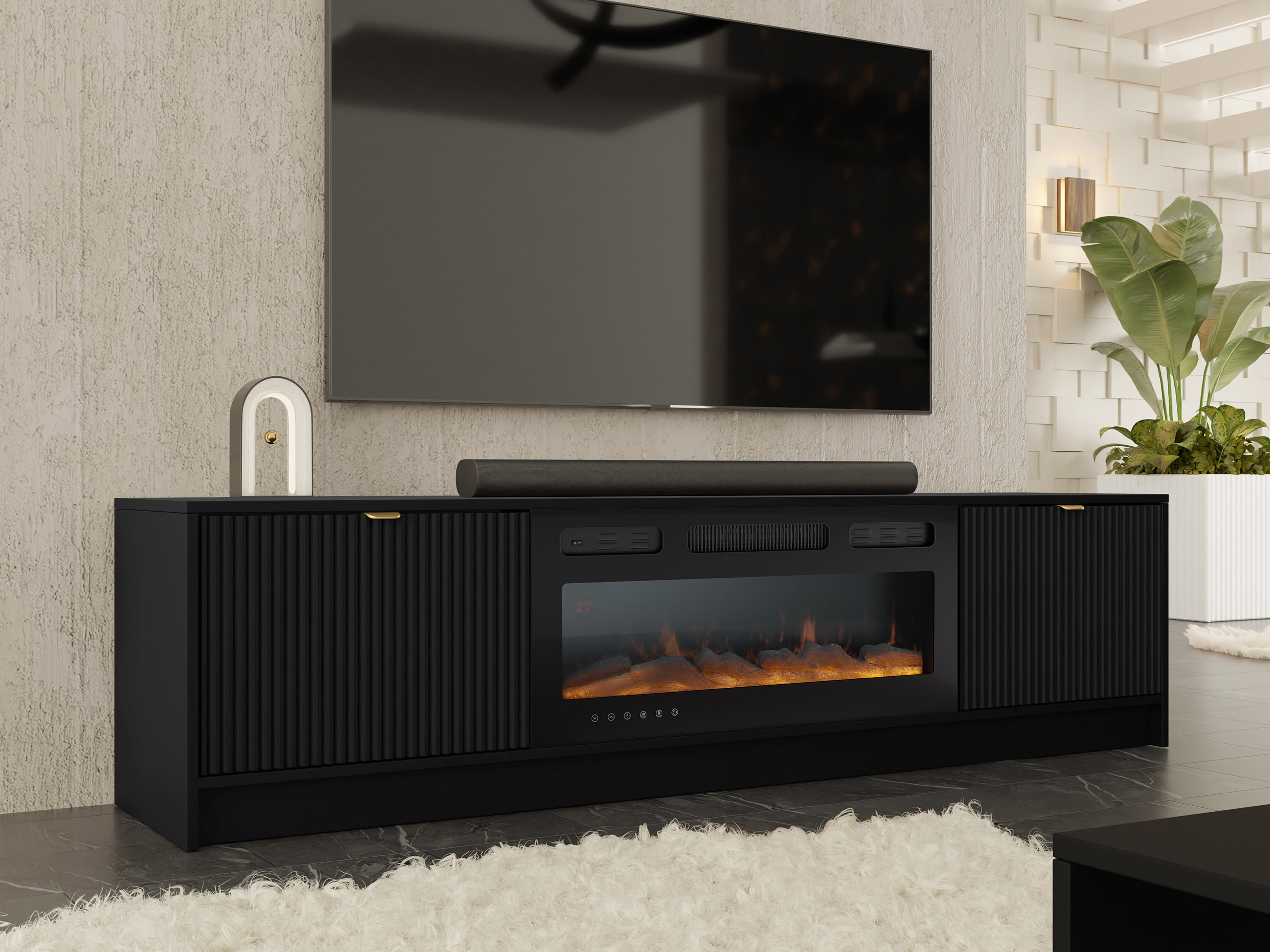 TV stol Comfivo Larmire 109 (Crna)